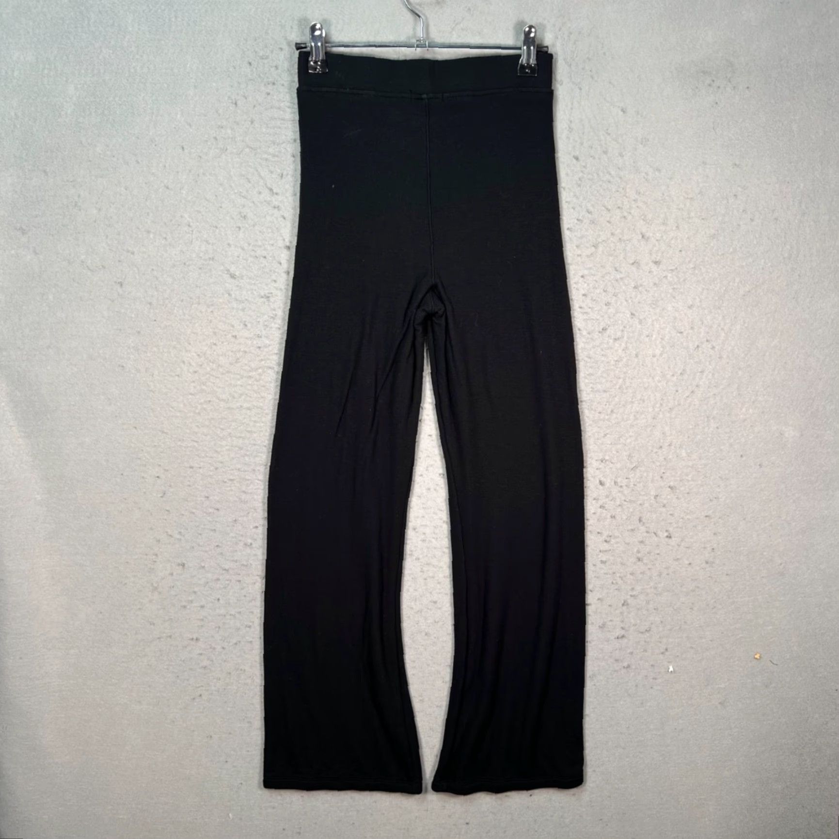 Vintage ATM Womens XS Black Wide-Leg Modal Blend Lounge Pants Size 26" / US 2 / IT 38 - 2 Thumbnail