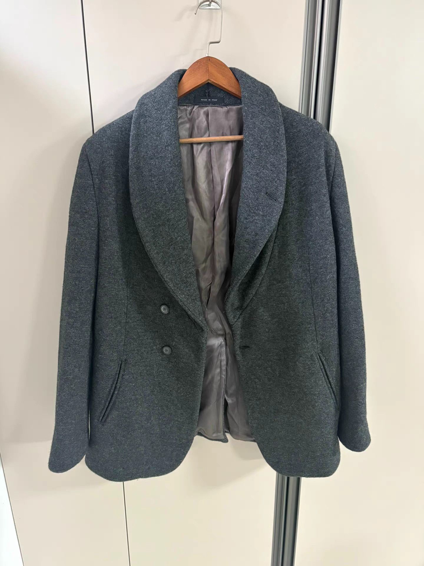 Emporio Armani Emporio Armani Men's Premium Wool Tweed Coat K18 Size US XL / EU 56 / 4 - 1 Thumbnail