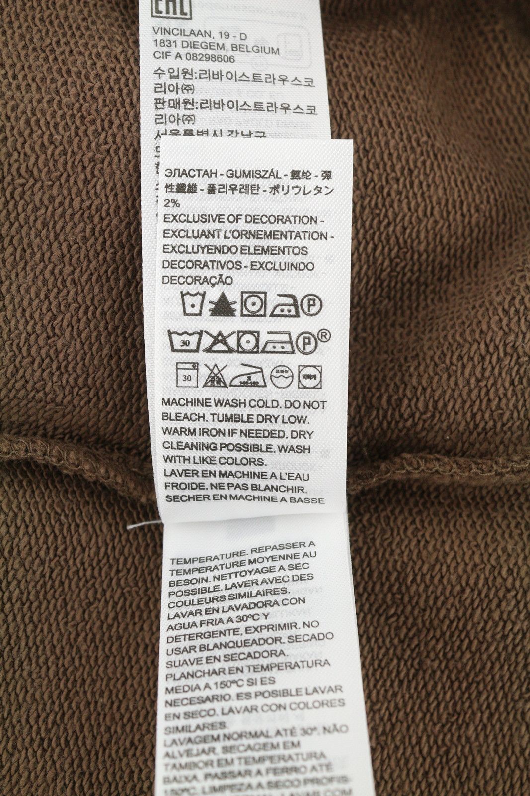 Levi's STANDARD FIT XS Brown Crew Neck Logo Cotton Pullover 87109 Size US XS / EU 42 / 0 - 10 Thumbnail