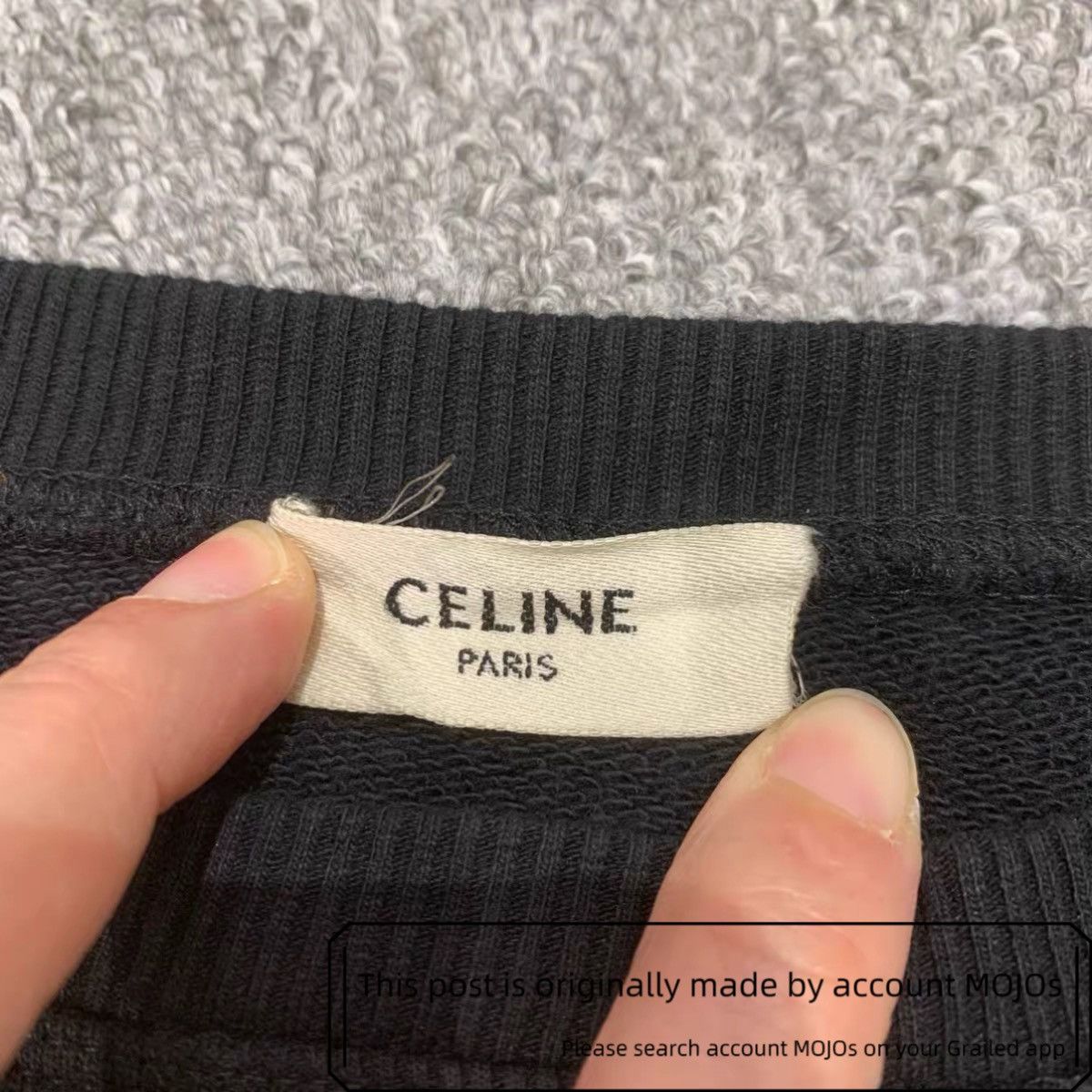 Celine Sz M Celine Golden Logo Stitch Crewneck Sweatshirt mojos2128 Size US M / EU 48-50 / 2 - 3 Thumbnail