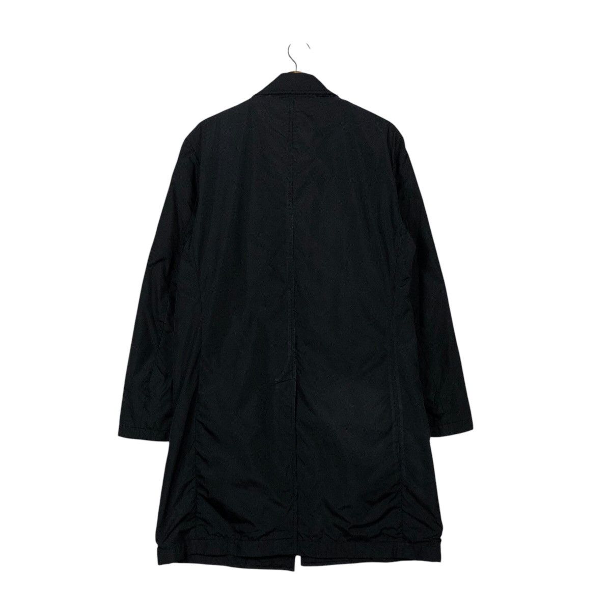 Yohji Yamamoto 📌Vintage Long Jacket Rich Black Ined Homme Basic Size US M / EU 48-50 / 2 - 10 Thumbnail