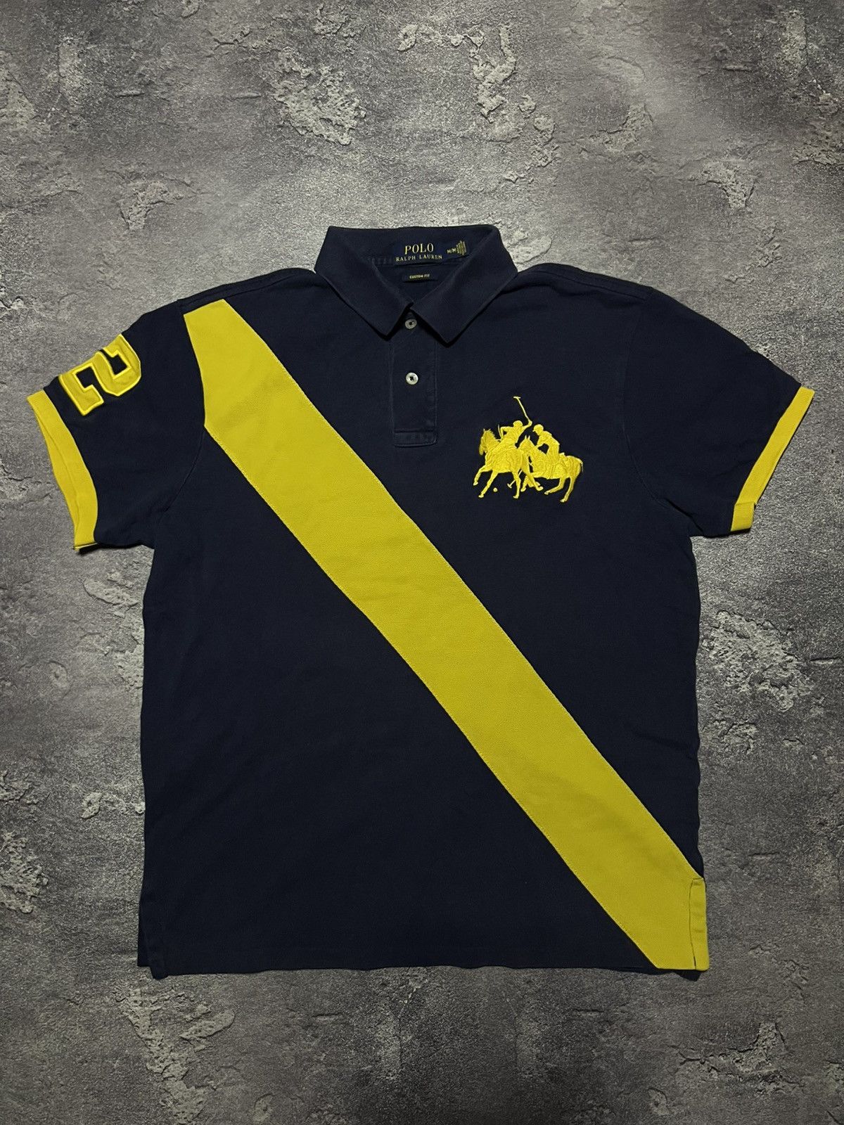 Ralph Lauren Vintage 90s Ralph Lauren Polo Tee Big 2 Logo Streetwear Size US M / EU 48-50 / 2 - 1 Thumbnail