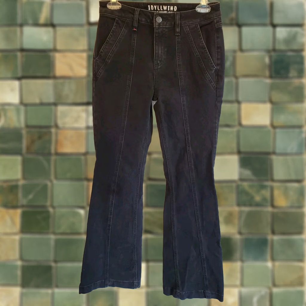 Vintage Idyllwind Jeans Womens 4 Black Rebel Flare Mid Rise Denim Western Miranda Lambert Size 27" / US 4 / IT 40 - 1 Thumbnail