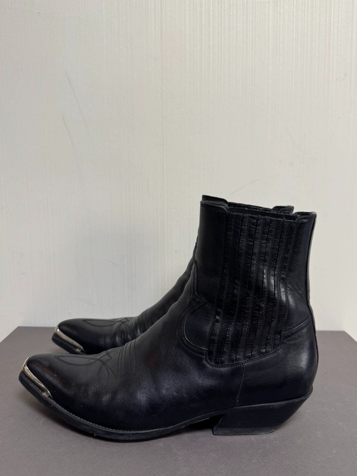 Celine Celine Western Boots w/ Metal Toe - Size 45 Size US 12 / EU 45 - 2 Thumbnail
