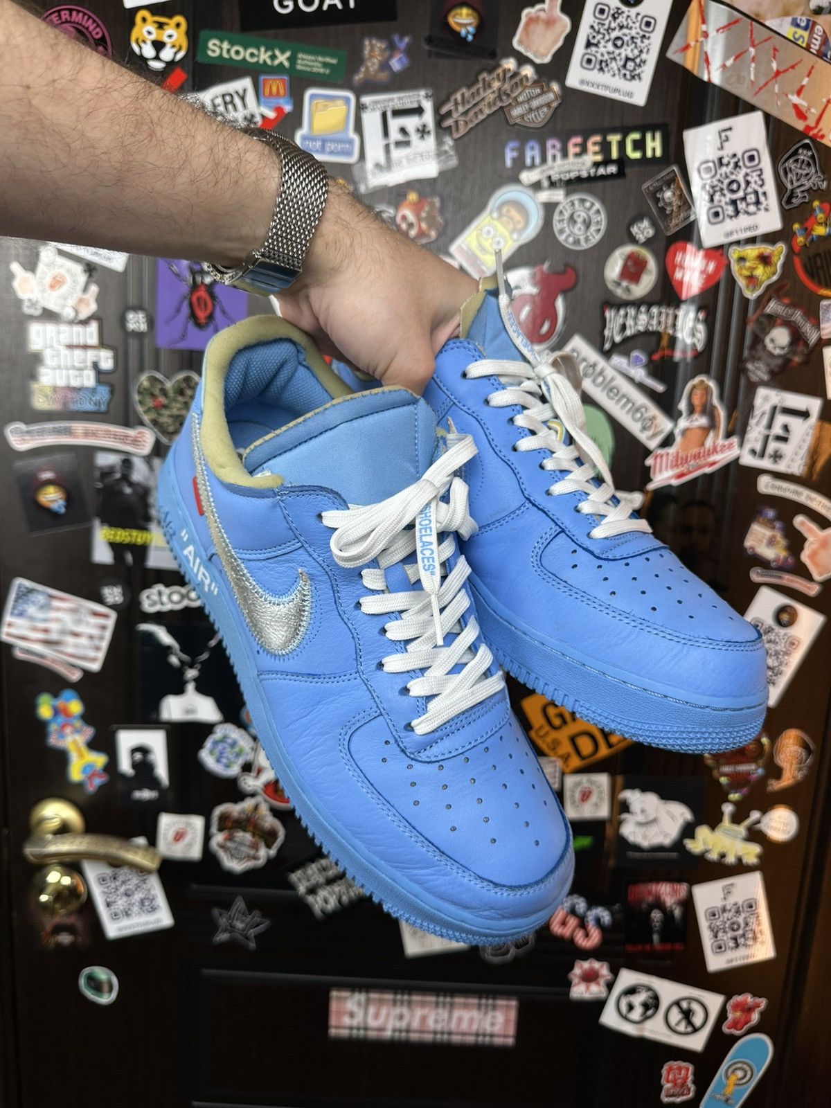 Nike × Off-White NIKE X OFF-WHITE AIR FORCE 1 MCA Size US 9.5 / EU 42-43 - 11 Thumbnail