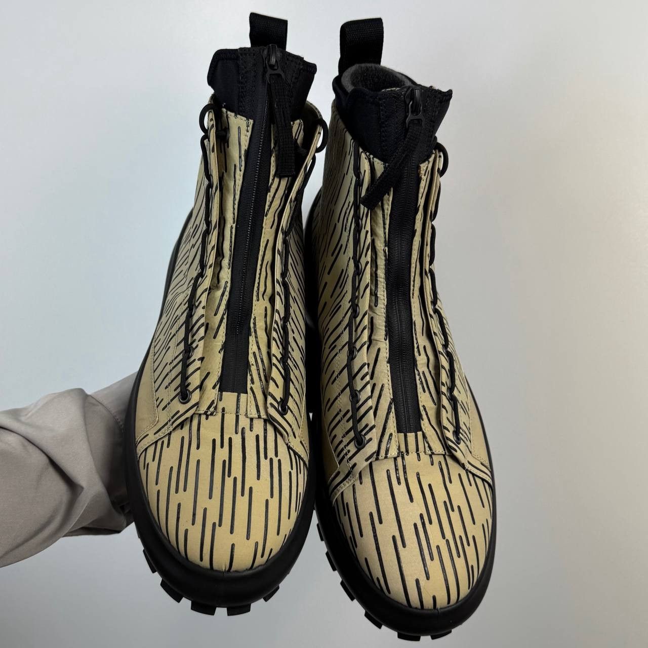Stone Island Stone Island High-Top Boots Beige Graphic Print Chunky EU 46 Size US 13 / EU 46 - 4 Thumbnail