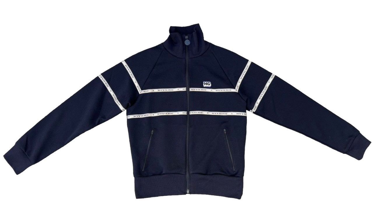 Hysteric Glamour Vintage 90s Hysteric Glamour Dark Blue Track Top Sweater Size US S / EU 44-46 / 1 - 1 Thumbnail