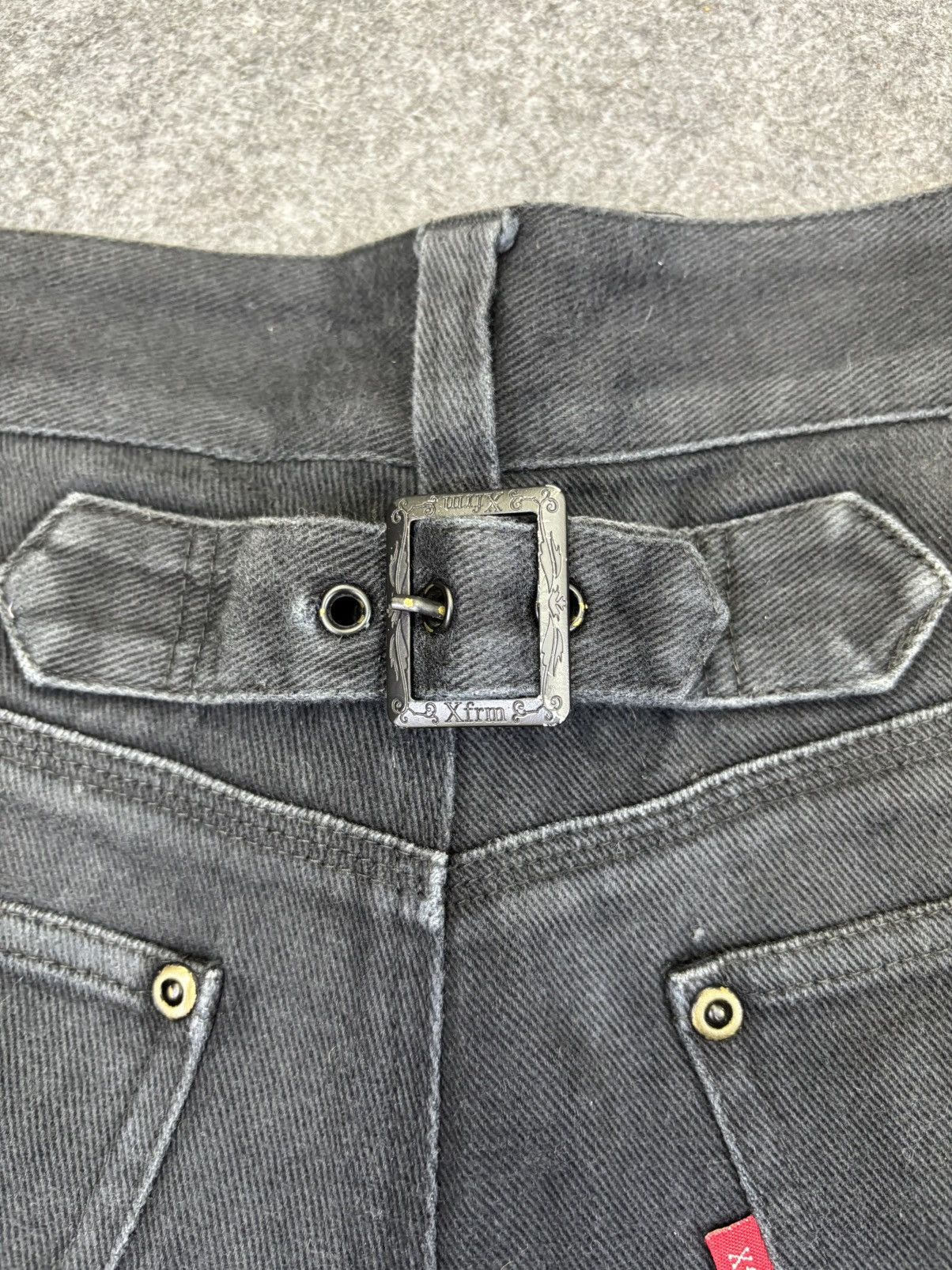Japanese Brand 💥Insane Style💥Archival Xfrm Japan Half Cargo Denim F855 Size US 30 / EU 46 - 17 Thumbnail