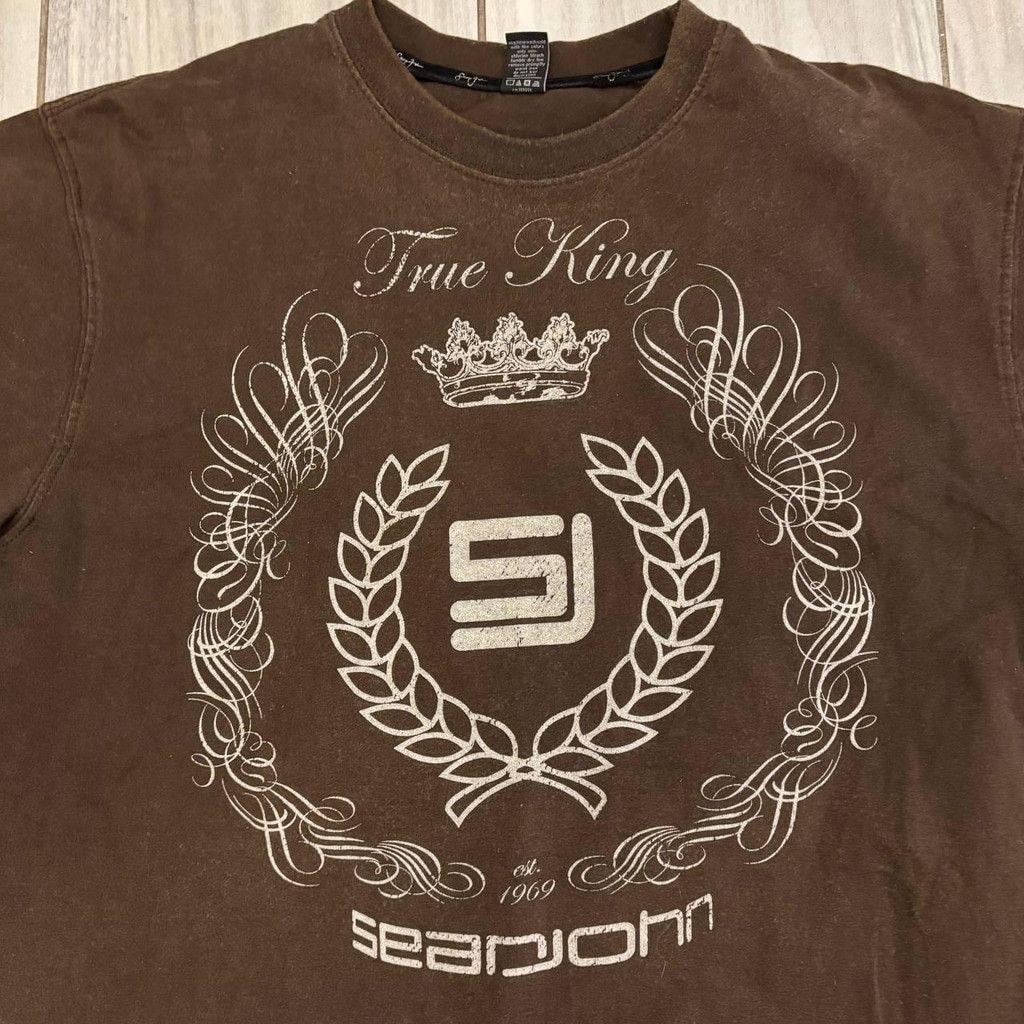 Sean John Brown True King Tee by Sean John Size US L / EU 52-54 / 3 - 2 Thumbnail