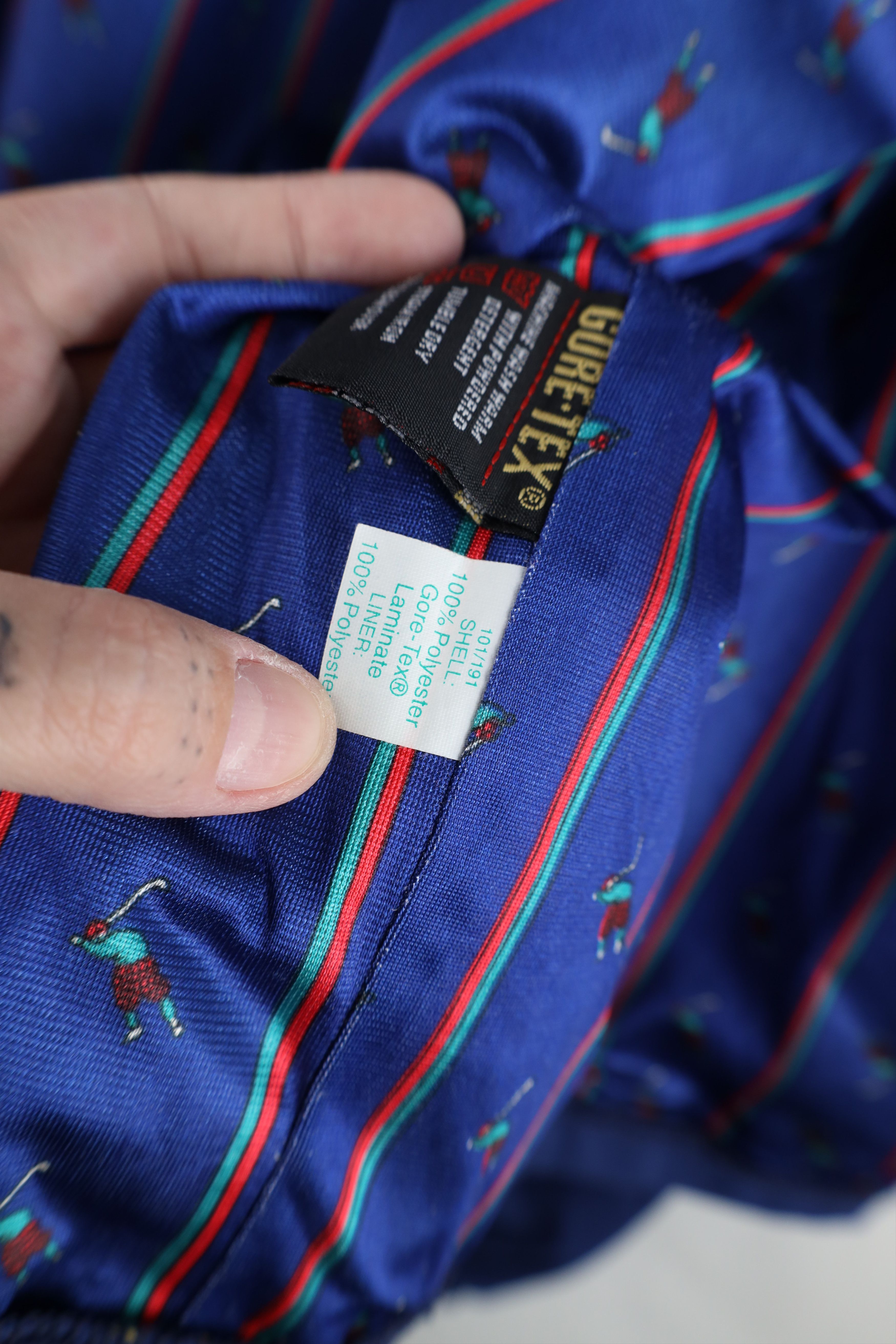 Vintage Vintage 90s Streetwear Goretex Rain Bomber Jacket Blue USA Size US XXL / EU 58 / 5 - 11 Thumbnail