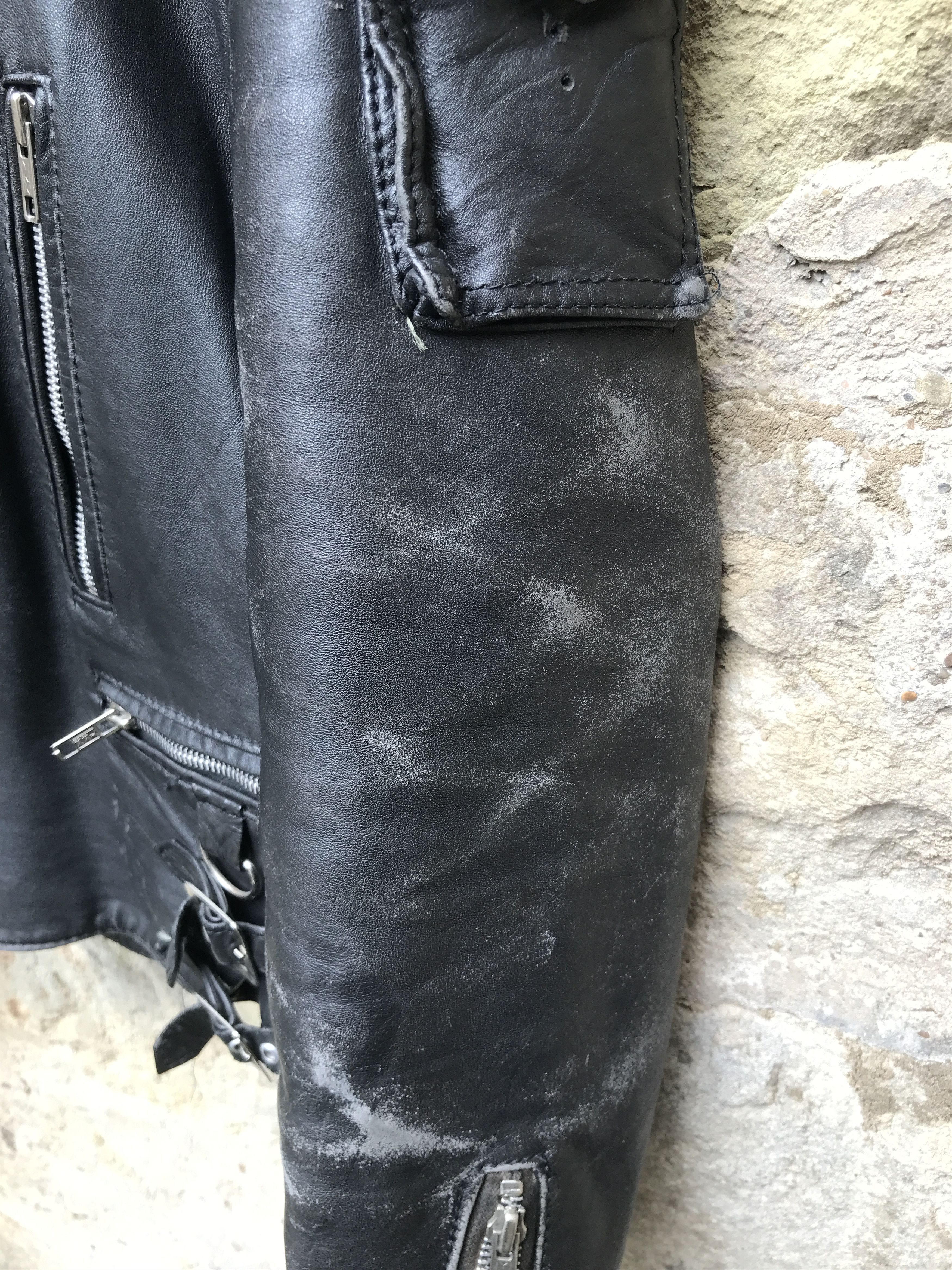 Vintage Rare 80s CAMPRI MANX Leather Biker Jacket PUNK HARDCORE Size US M / EU 48-50 / 2 - 7 Thumbnail