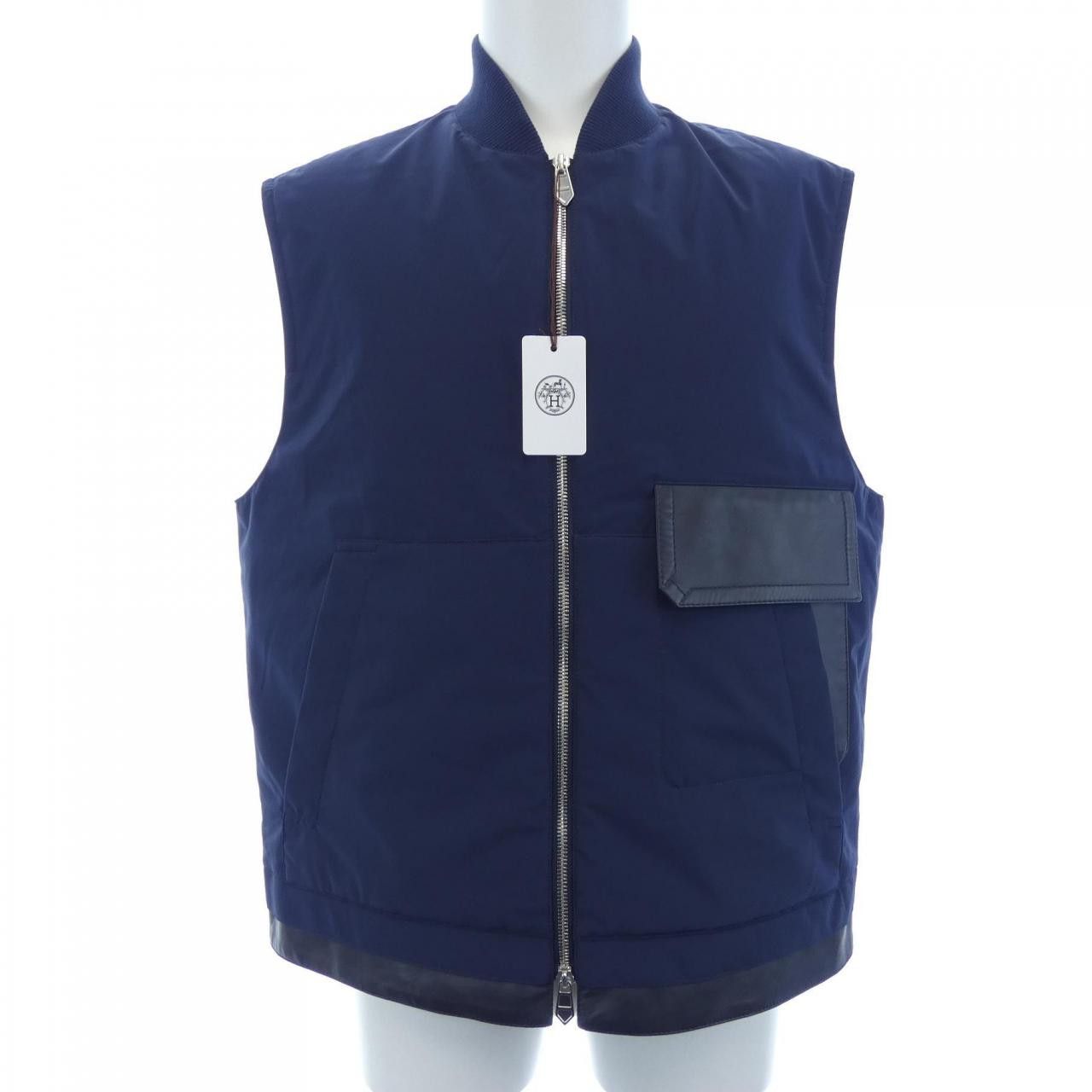 Hermes Hermes Hermes Wool Vest Textile Tops DUTY FREE for USA Size ONE SIZE - 1 Thumbnail