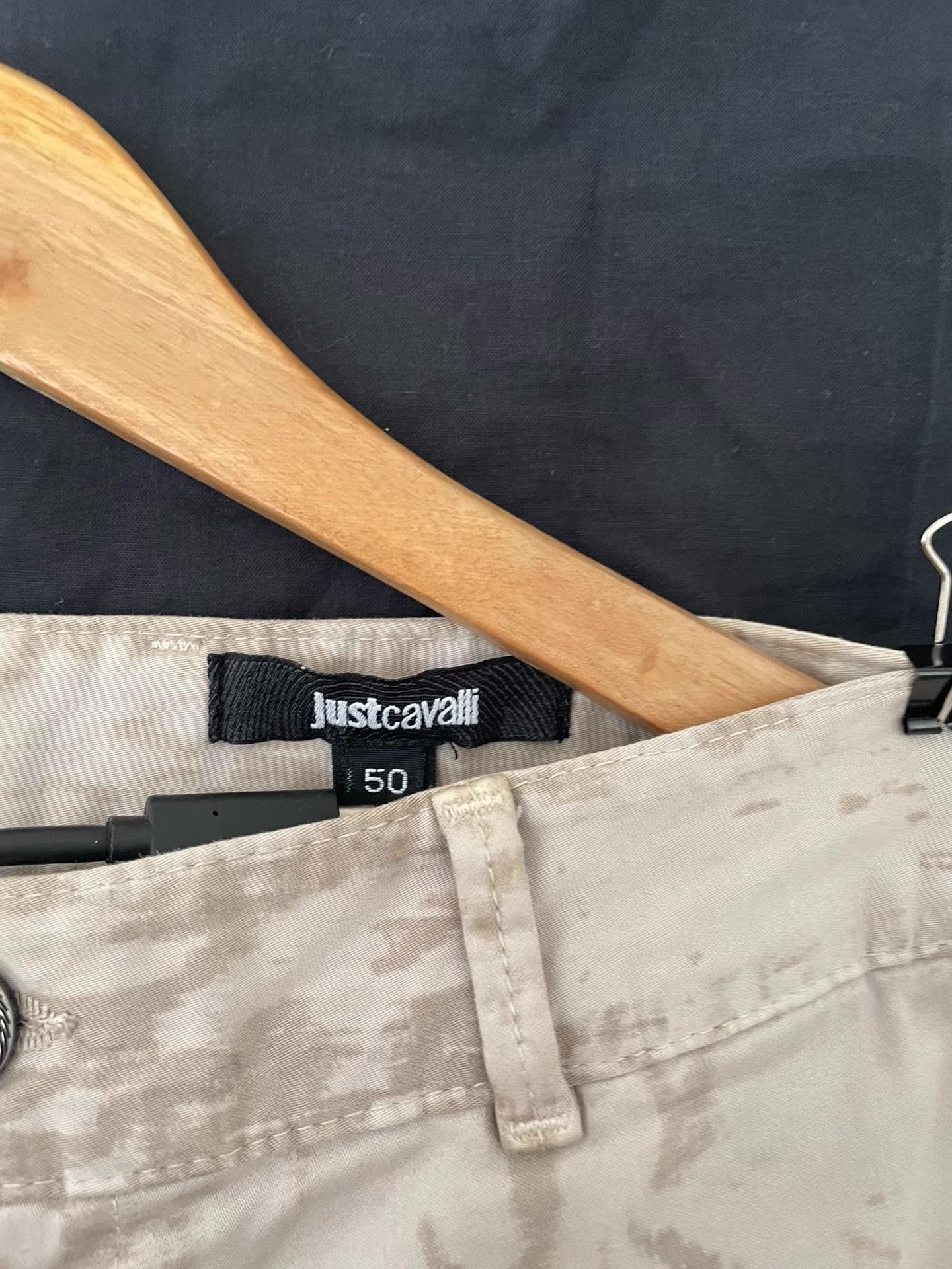 Just Cavalli Just Cavalli Snake Print Men's Khaki Trousers Ｑ21 Size US 36 / EU 52 - 8 Thumbnail