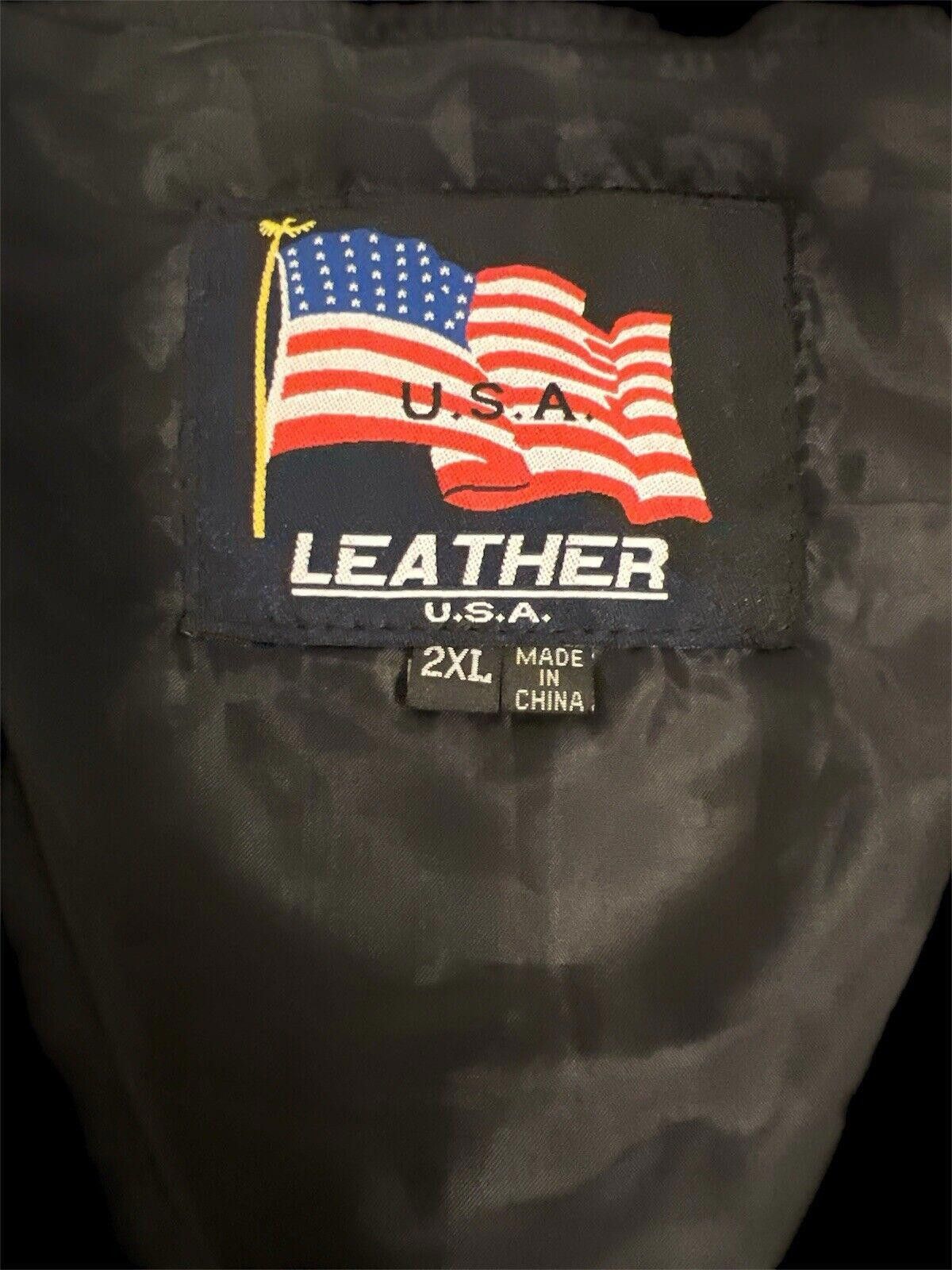 Old Navy USA Leather Navy Vest XXL Size US XXL / EU 58 / 5 - 4 Thumbnail