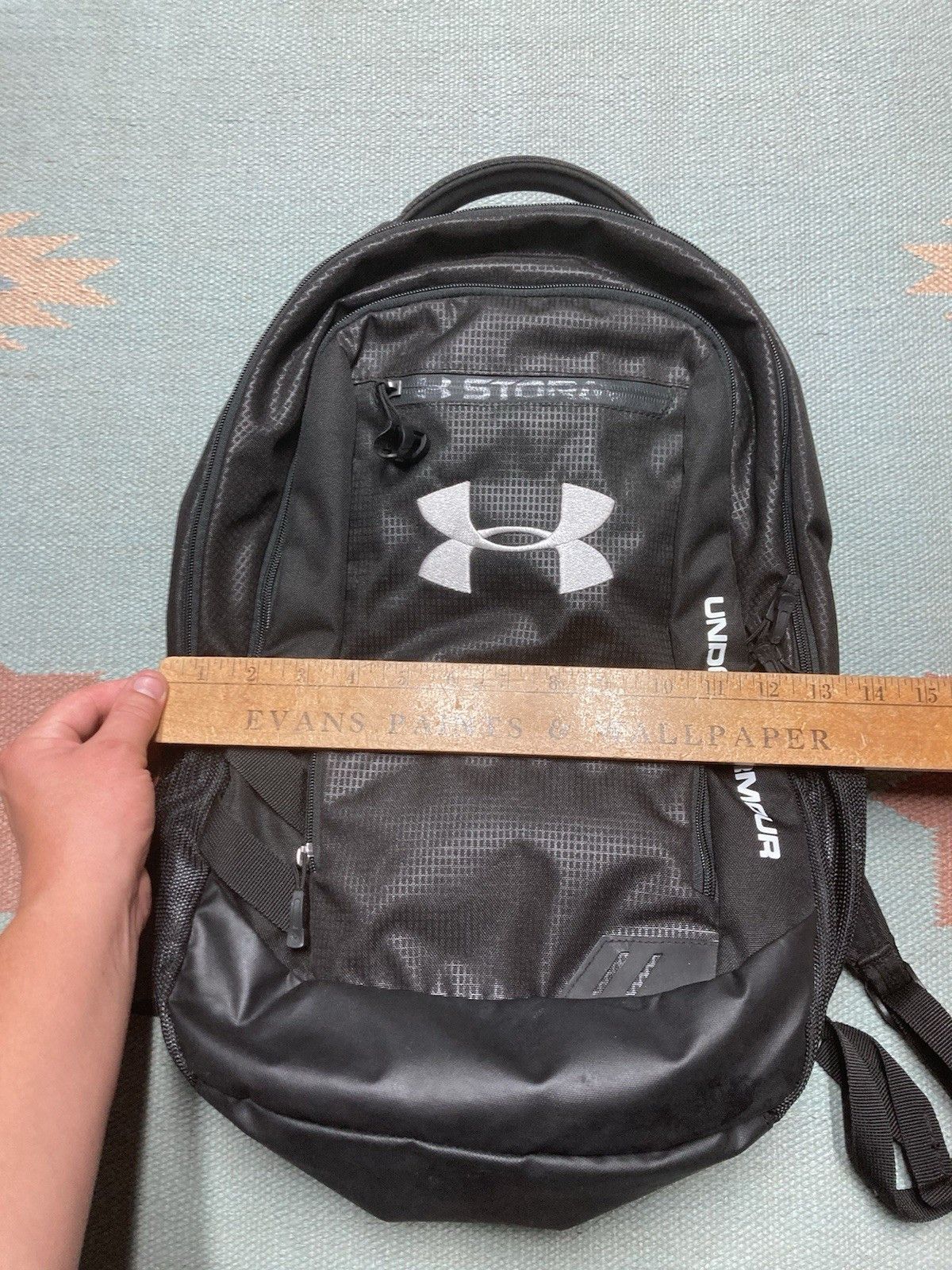 Under Armour Under Armour Hustle Backpack Graphite Gym School Exc Cond Size ONE SIZE - 10 Thumbnail