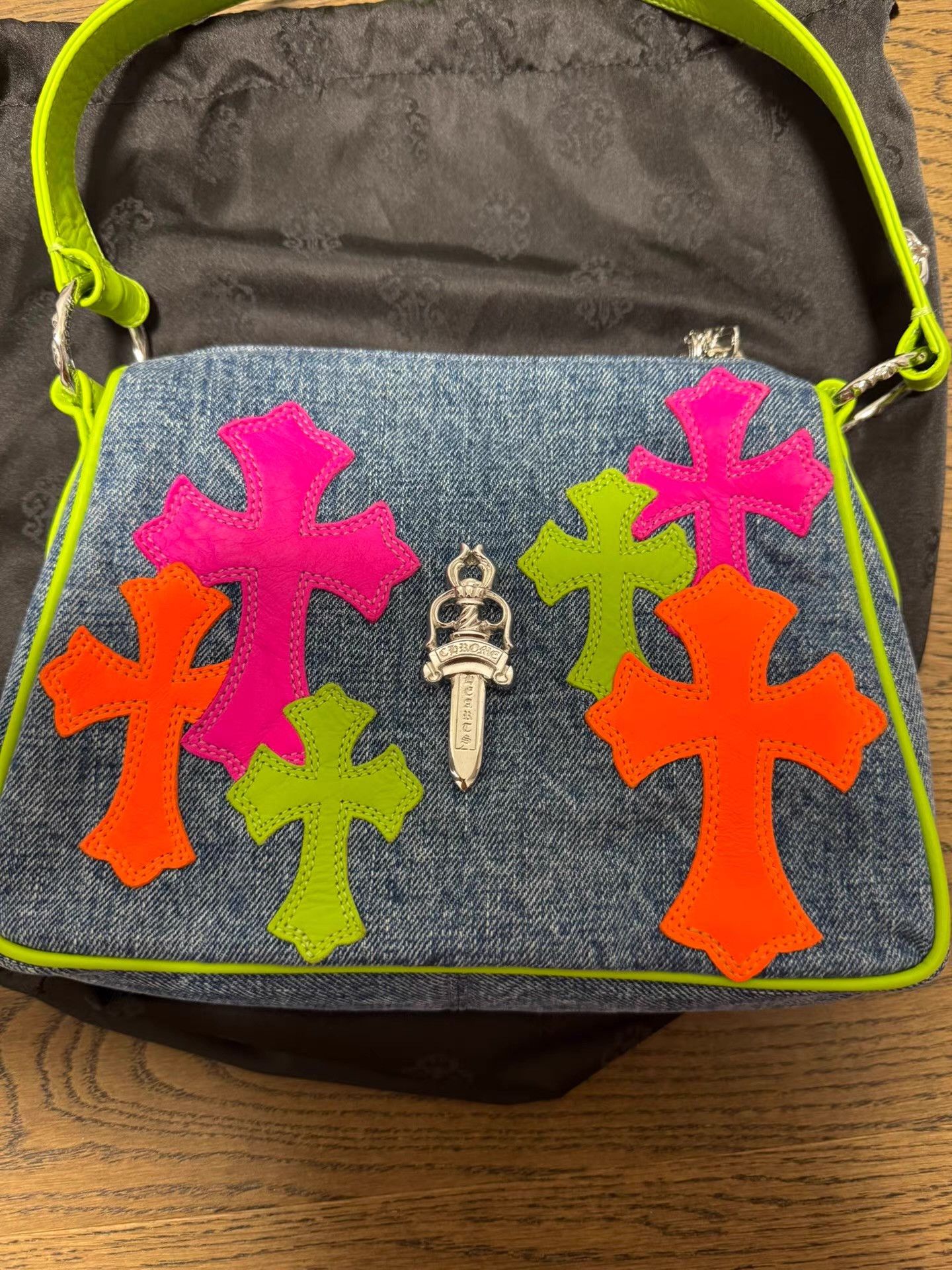 Chrome Hearts Chrome Hearts Denim Chicken Nugget Bag Q14 Size ONE SIZE - 4 Thumbnail