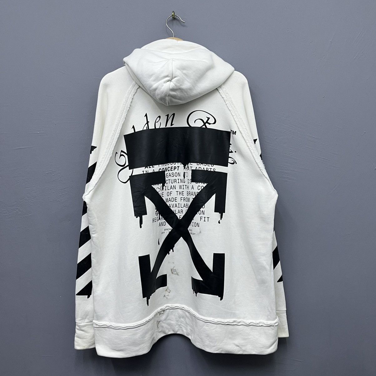 Off-White Off-White Virgil Abloh SS20 Oversized Hoodie Size US XL / EU 56 / 4 - 1 Thumbnail