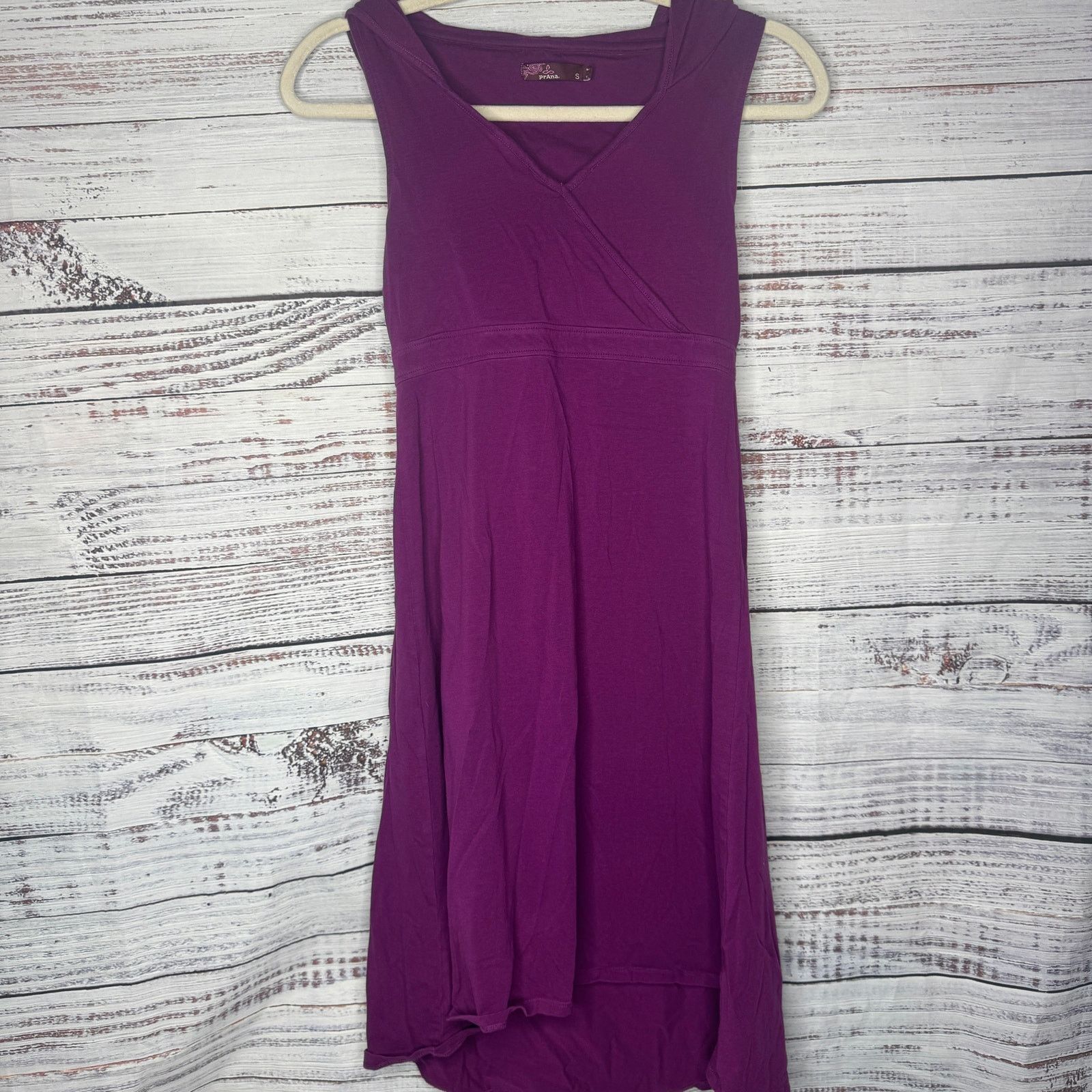 Prana prAna Women's Alana Dress Purple Hooded Sleeveless Athletic Size S / US 4 / IT 40 - 3 Thumbnail