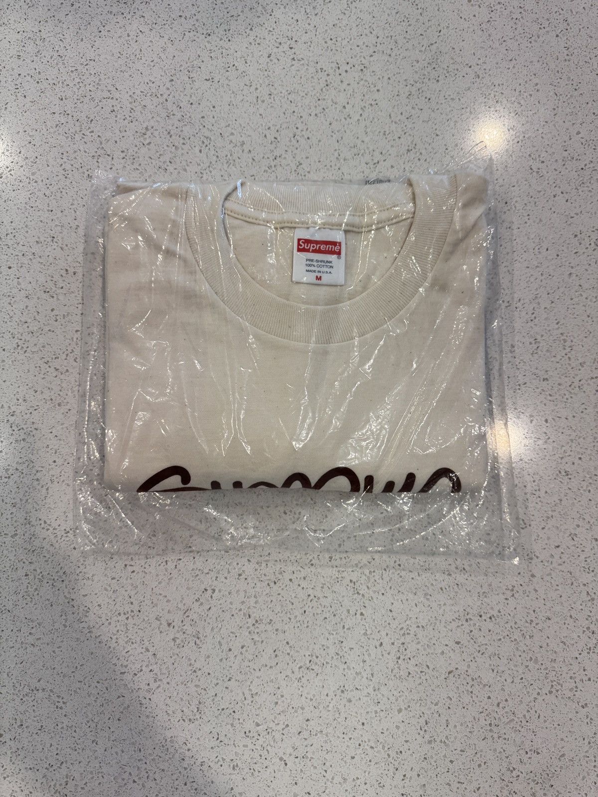 Supreme Supreme Handstyle Tee Natural Size M Size US M / EU 48-50 / 2 - 2 Thumbnail