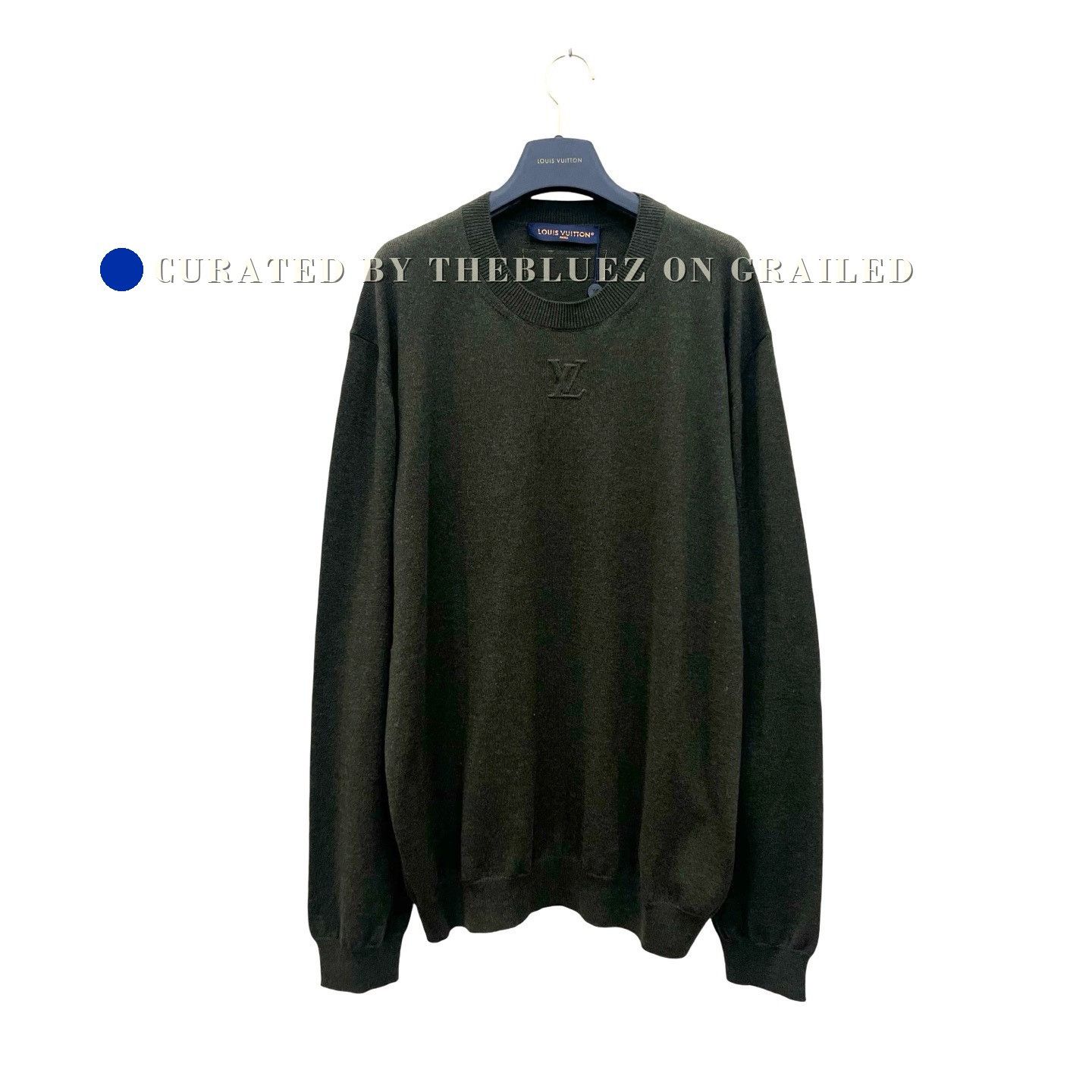 Louis Vuitton Louis Vuitton Embossed Logo Wool Sweater Size US XL / EU 56 / 4 - 1 Thumbnail