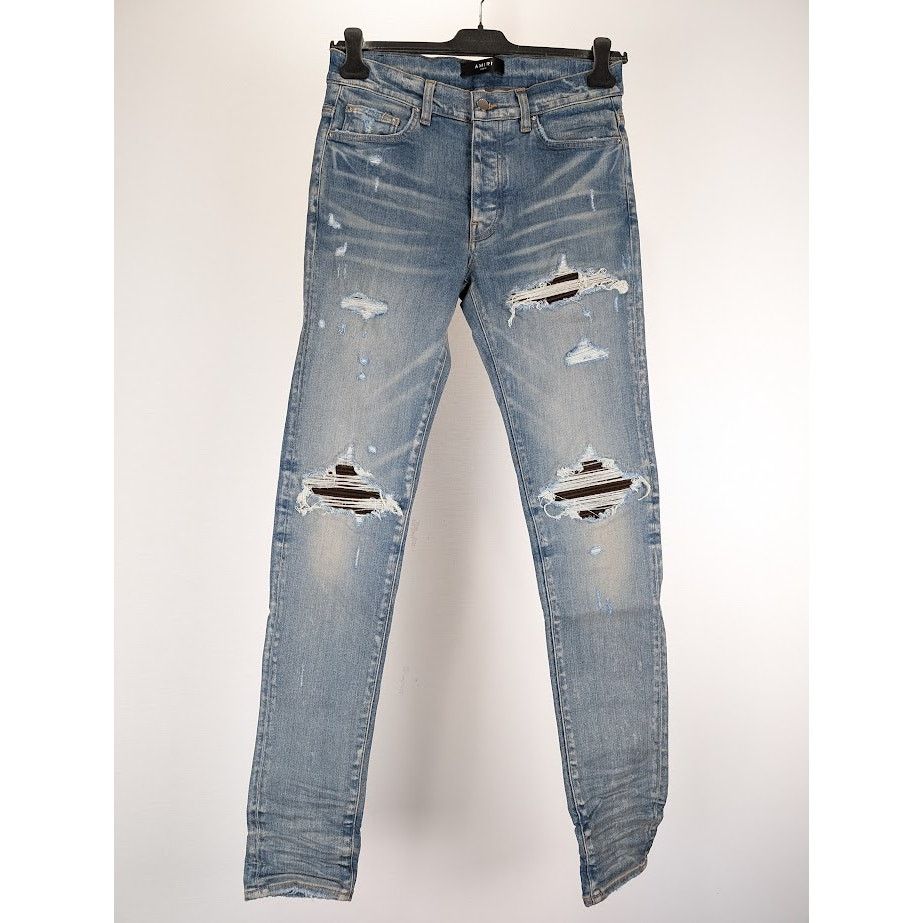 Amiri o1rshd1 Ultra Suede MX1 Jeans in Clay Indigo 31 Size US 31 - 2 Thumbnail