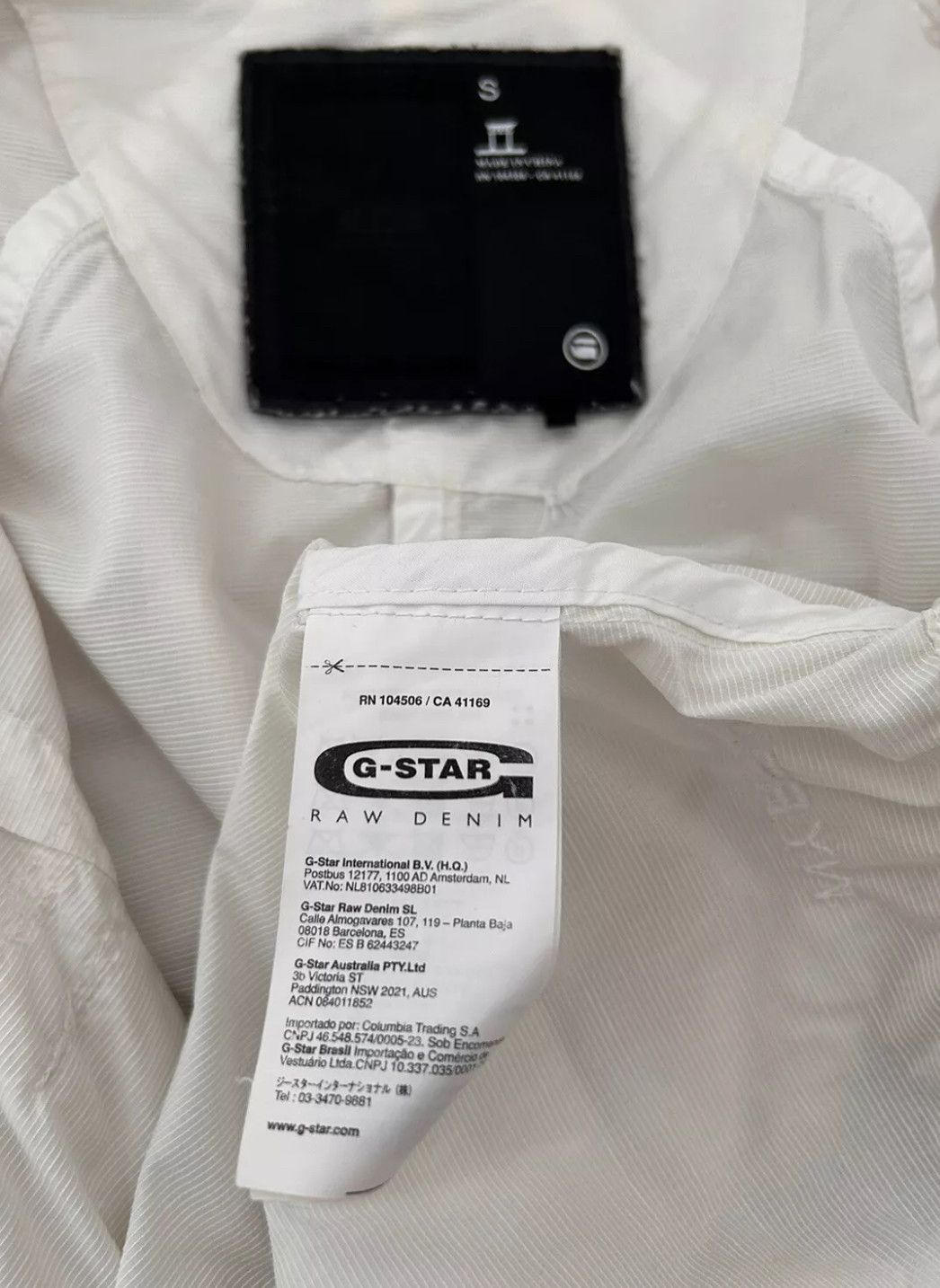 G-Star G-Star Raw NYC Portman Coat Jacket Honeycomb White Small Size S / US 4 / IT 40 - 4 Thumbnail