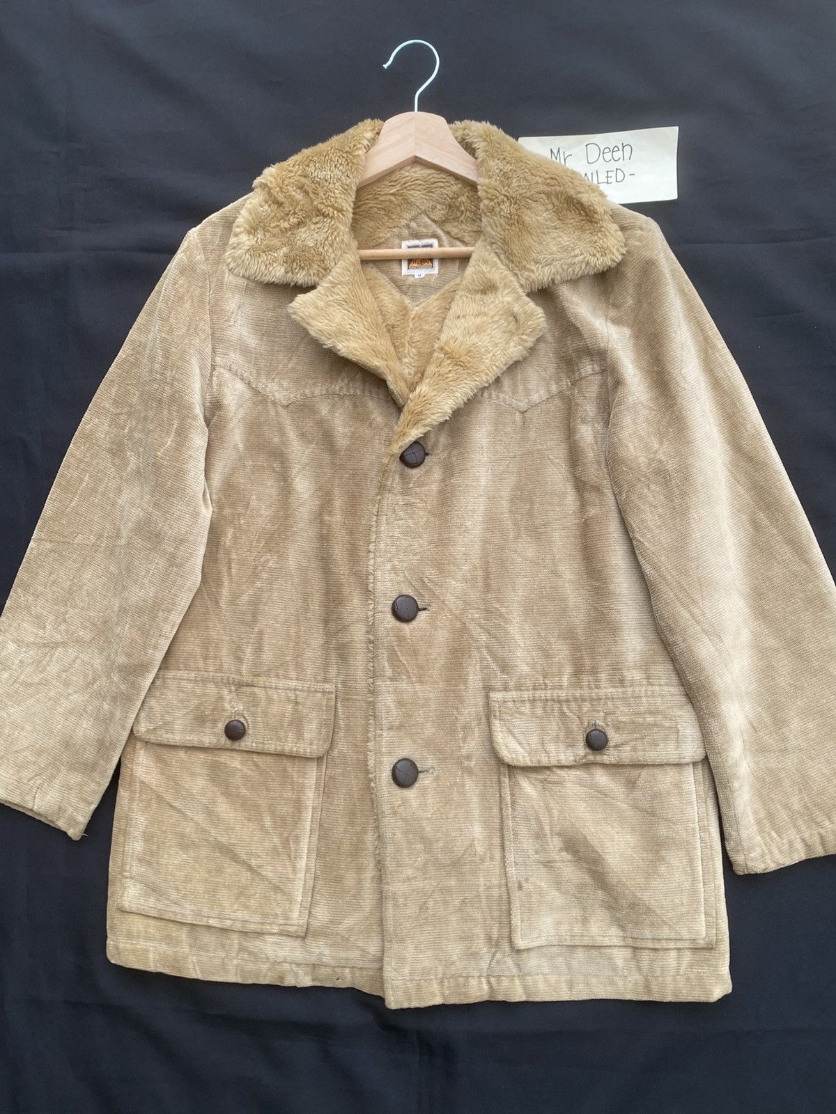 The Real McCoy's Rare Vintage McCoy’s Shearling Jacket Mushroom Buttons Jckt Size US M / EU 48-50 / 2 - 7 Thumbnail