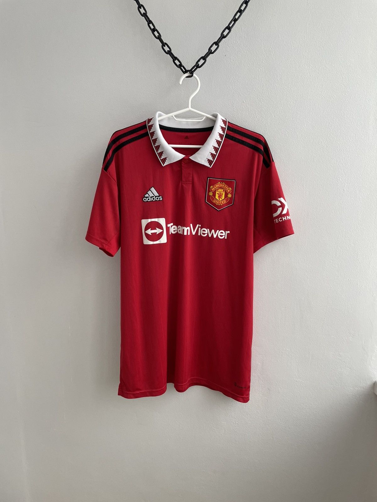 Adidas Manchester United 2022 2023 Football Shirt Soccer Jersey Size US L / EU 52-54 / 3 - 1 Thumbnail