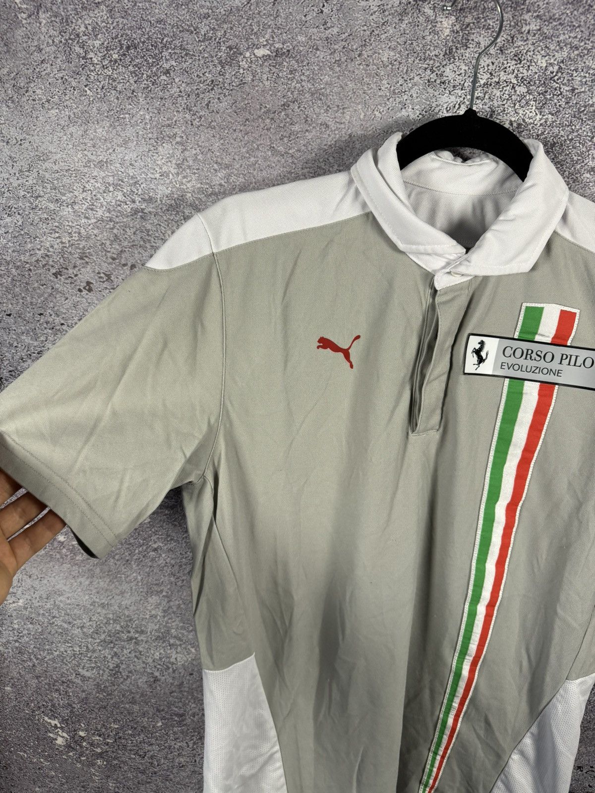 Ferrari × Puma × Vintage Vintage Puma Ferrari Corso Pilota Evoluzione Polo Shirt M sz Size US M / EU 48-50 / 2 - 4 Thumbnail