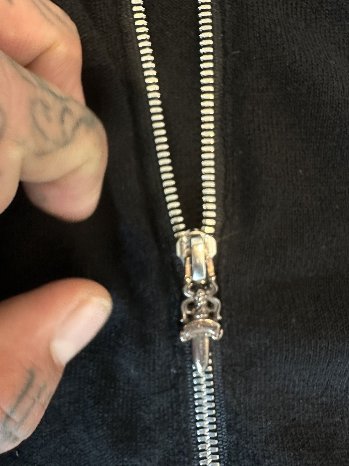 Chrome Hearts CHROME HEARTS 1:1 CROSS PATCH HOODIE L XL Size US L / EU 52-54 / 3 - 4 Thumbnail