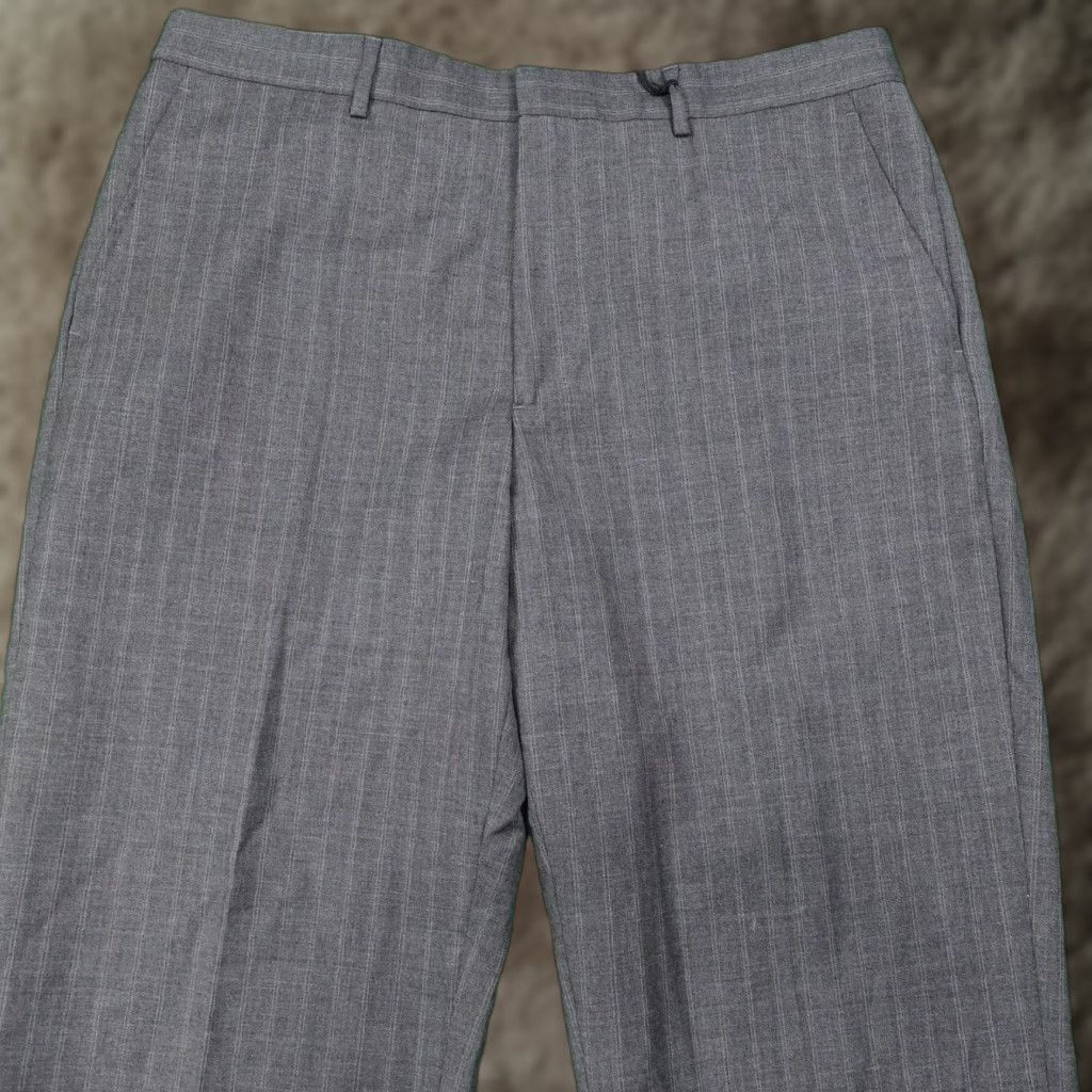 Express Express Director Pants Mens 36x32 Wool Pinstripe Dress Flat Front Waist 37 Size US 36 / EU 52 - 1 Thumbnail