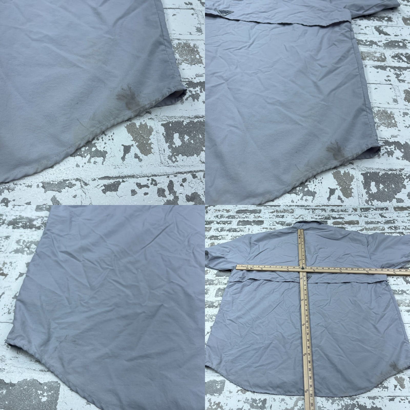 Vintage Columbia PFG Button-Up Shirt Men XL Gray Outdoor Tactical Nylon Moisture Wicking Size US XL / EU 56 / 4 - 8 Thumbnail