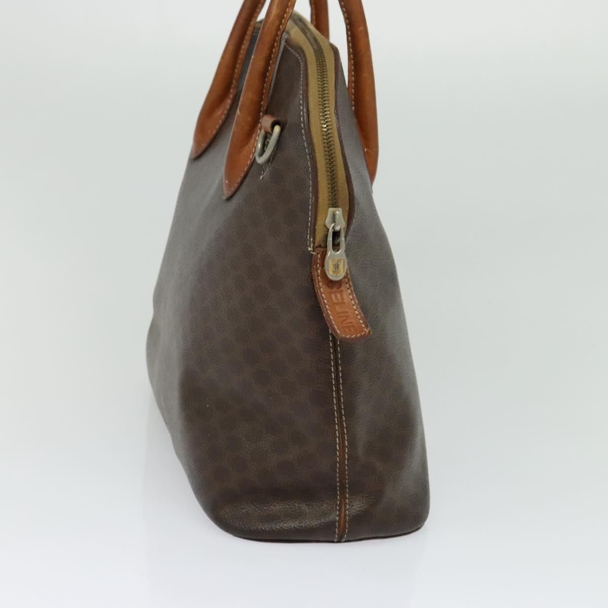 Celine CELINE Macadam Canvas Hand Bag Pvc Leather Brown Gold Size ONE SIZE - 4 Thumbnail
