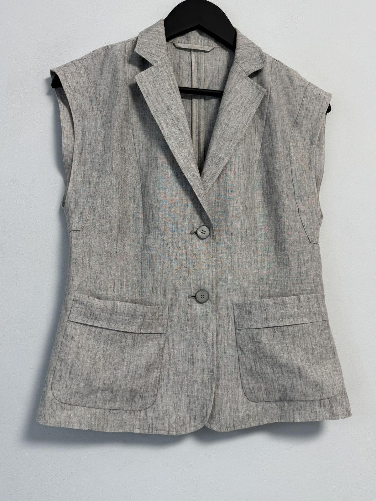 Max Mara 🔥Max Mara Vest Y2K Style Gray Women’s Size M / US 6-8 / IT 42-44 - 3 Thumbnail