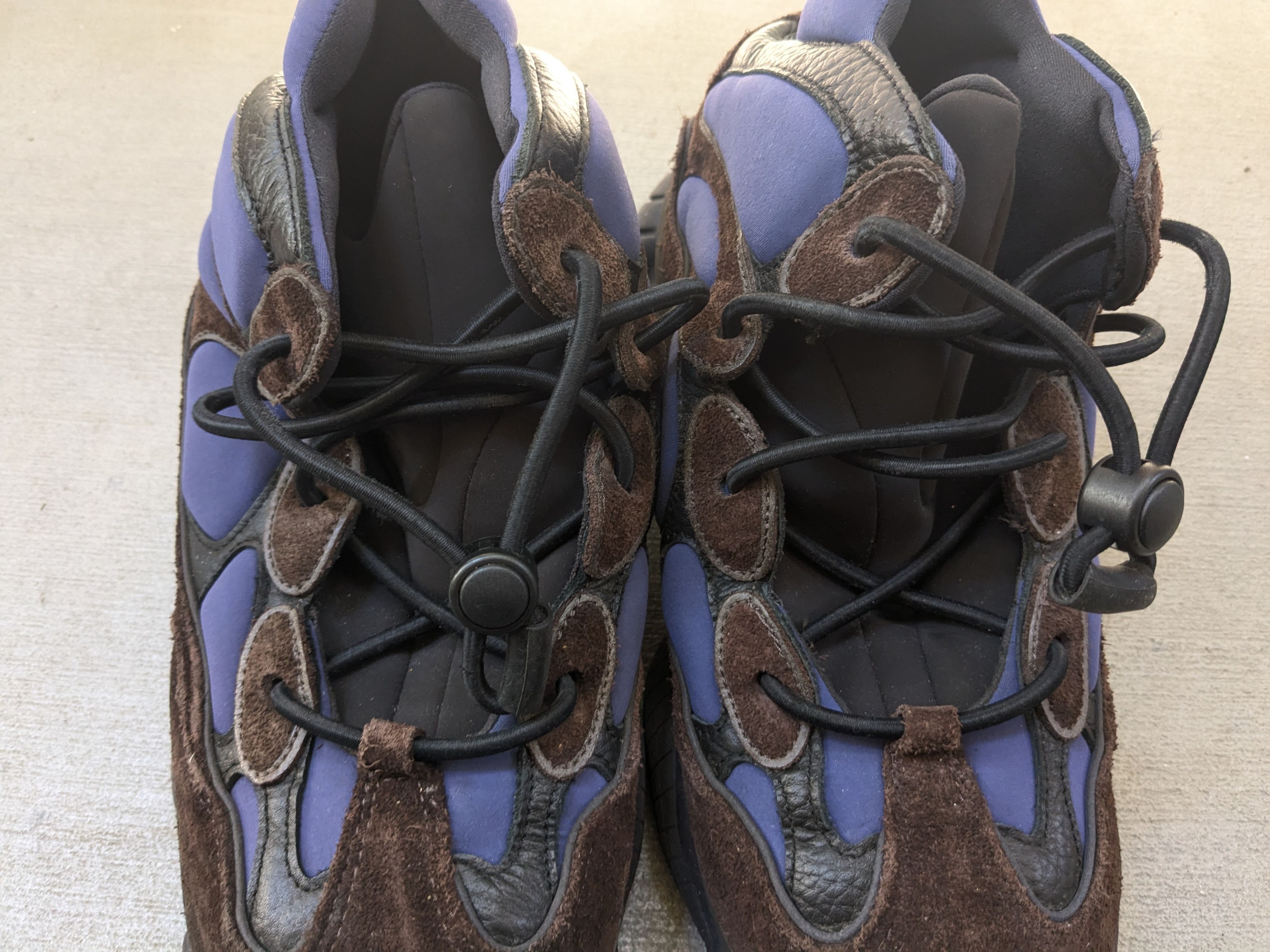 Adidas × Kanye West adidas Yeezy 500 High Tyrian 12 Blue Brown Suede FY4269 Size US 12 / EU 45 - 3 Thumbnail