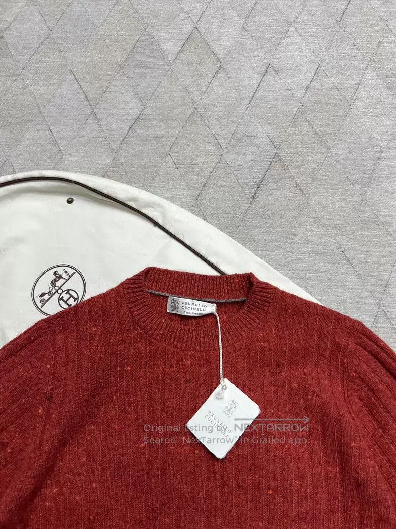 Brunello Cucinelli Brunello Cucinelli Cable Knit Wool and Cashmere Blended Sw Size US S / EU 44-46 / 1 - 2 Thumbnail