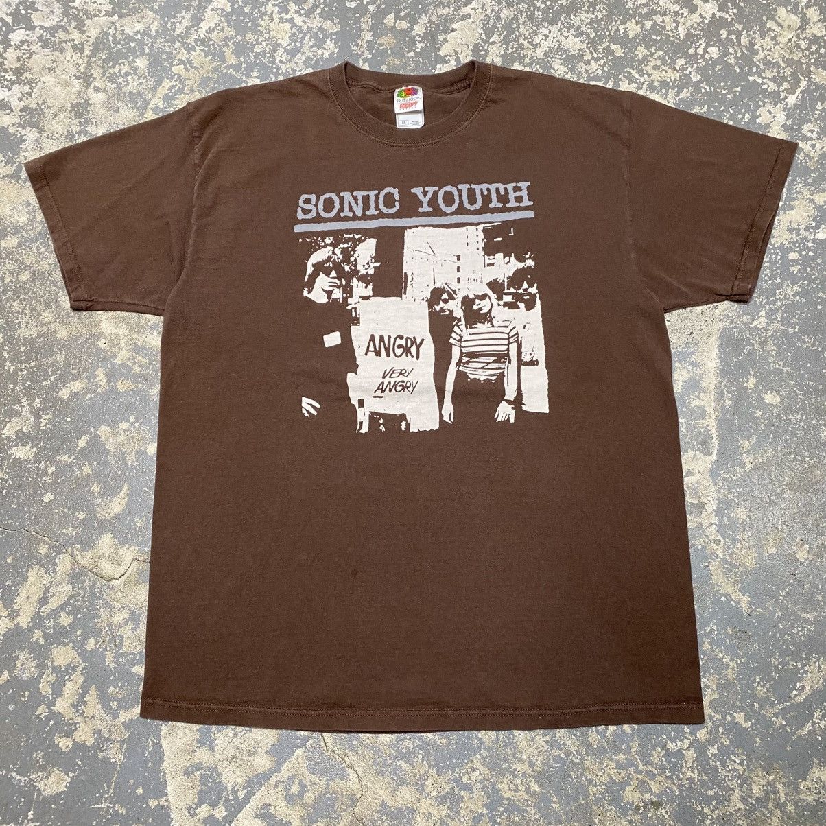 Band Tees × Vintage Vintage Sonic Youth Angry Brown Band Concert Tshirt Size US XL / EU 56 / 4 - 1 Thumbnail