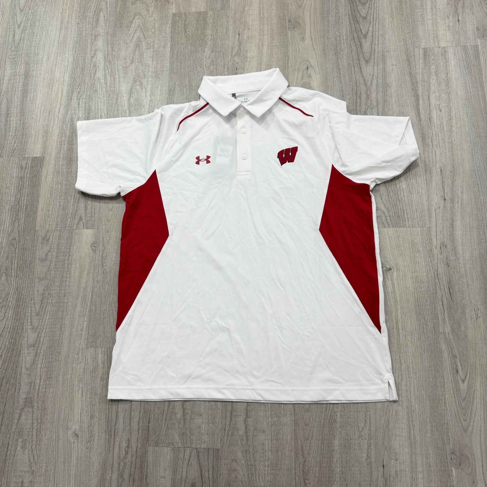 Under Armour NEW Under Armour Wisconsin Badgers Title Polo Shirt Men's XL Size US XL / EU 56 / 4 - 1 Thumbnail