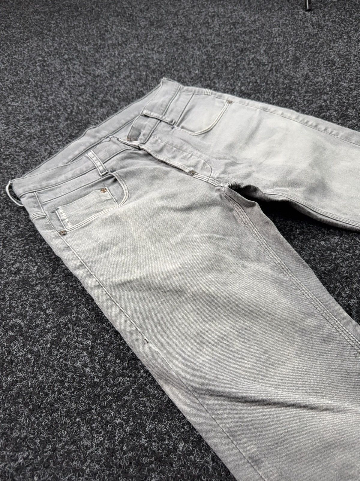 G-Star 00s Y2K G-Star RAW New Radar Slim Faded Distressed Y2K Jeans Size US 29 - 5 Thumbnail