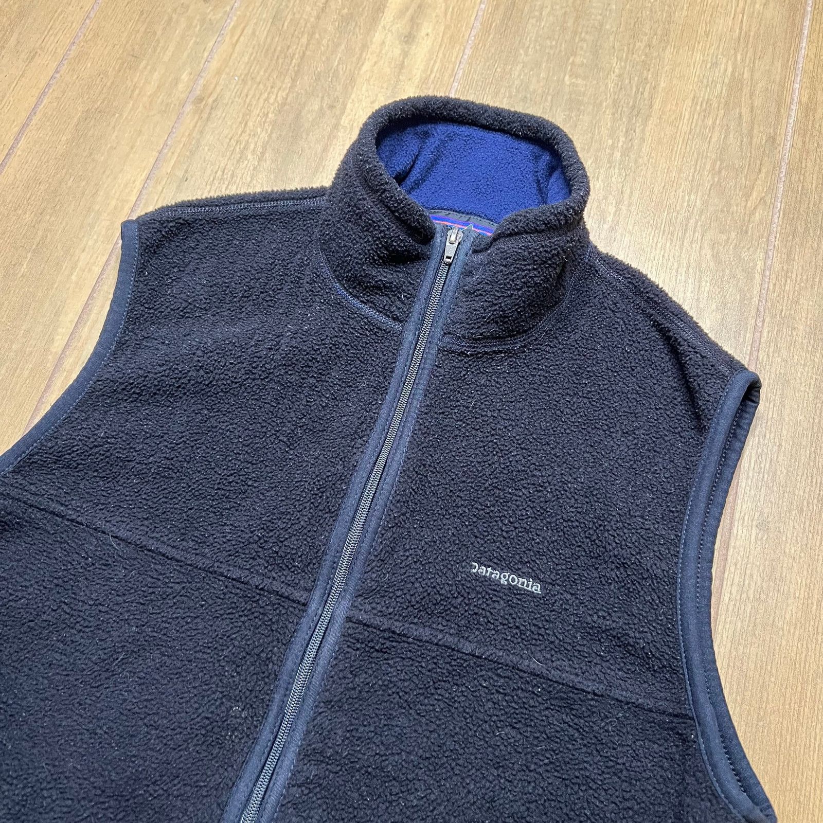 Patagonia Patagonia Synchilla Fleece Vest Black Blue Zip Vintage USA M Size US M / EU 48-50 / 2 - 2 Thumbnail