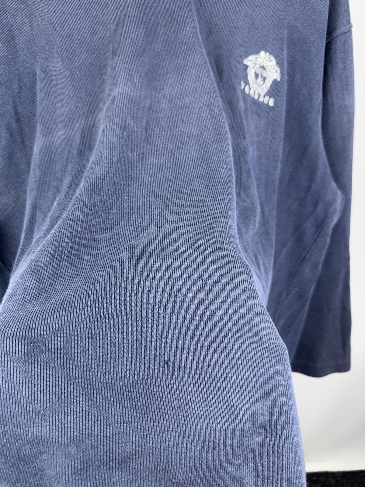 Versace Jeans Couture Vintage 90s Faded Versace Jeans Couture Medusa Knit Sweater Size US L / EU 52-54 / 3 - 7 Thumbnail