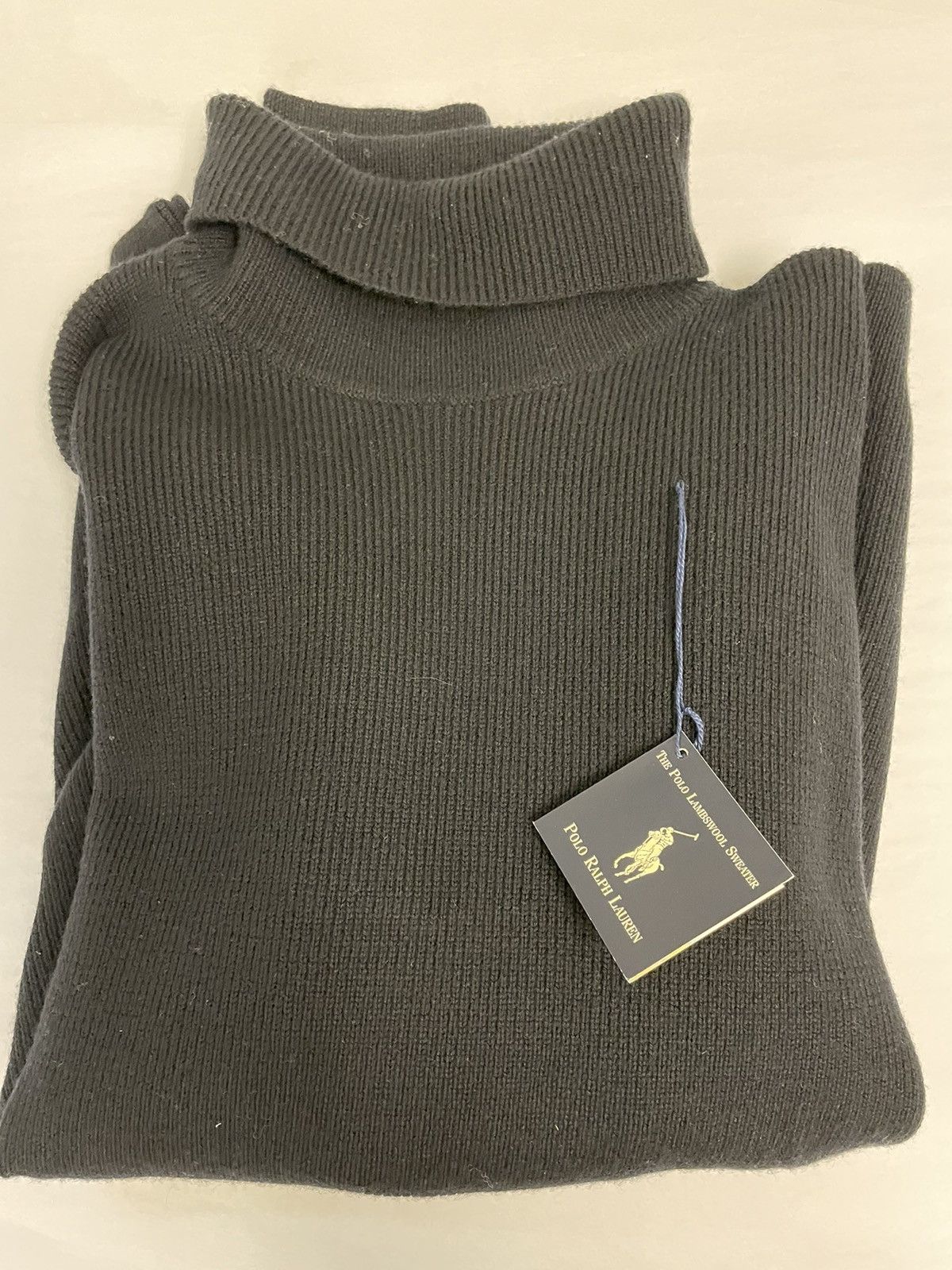 Image of Polo Ralph Lauren x Vintage Deadstock Vintage Turtleneck Sweater in Black, Men's (Size 2XL)