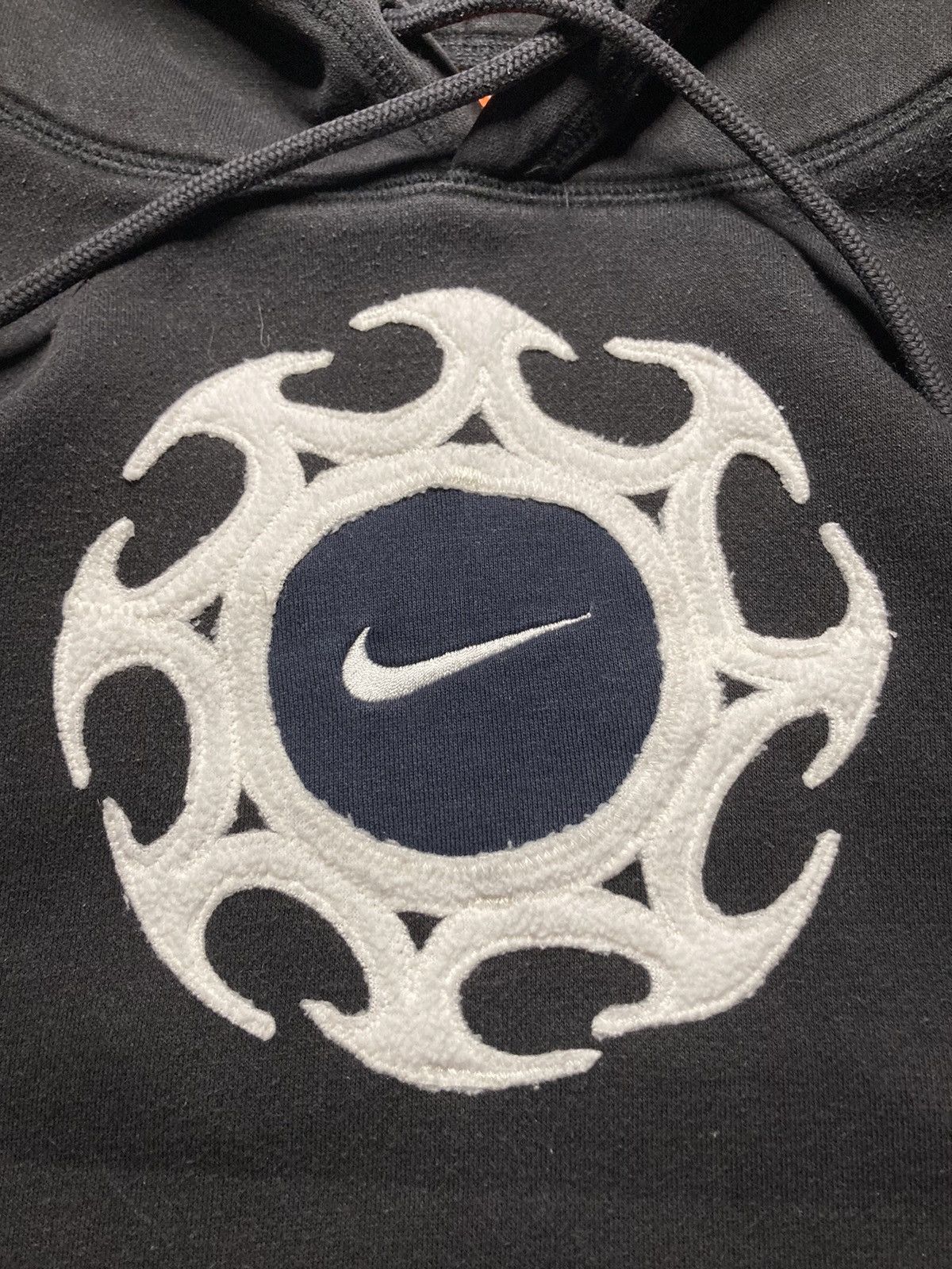 Nike ⛩️Nike Custom Hoodie Rare Y2K Punk Rock Devil Cross Hearts⛩️ Size US L / EU 52-54 / 3 - 4 Thumbnail