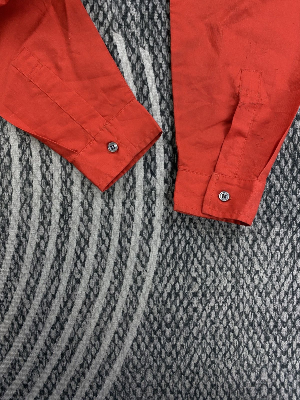 Japanese Brand Vtg Shell Workwear Block Color Button Up Shirt Size US M / EU 48-50 / 2 - 7 Thumbnail