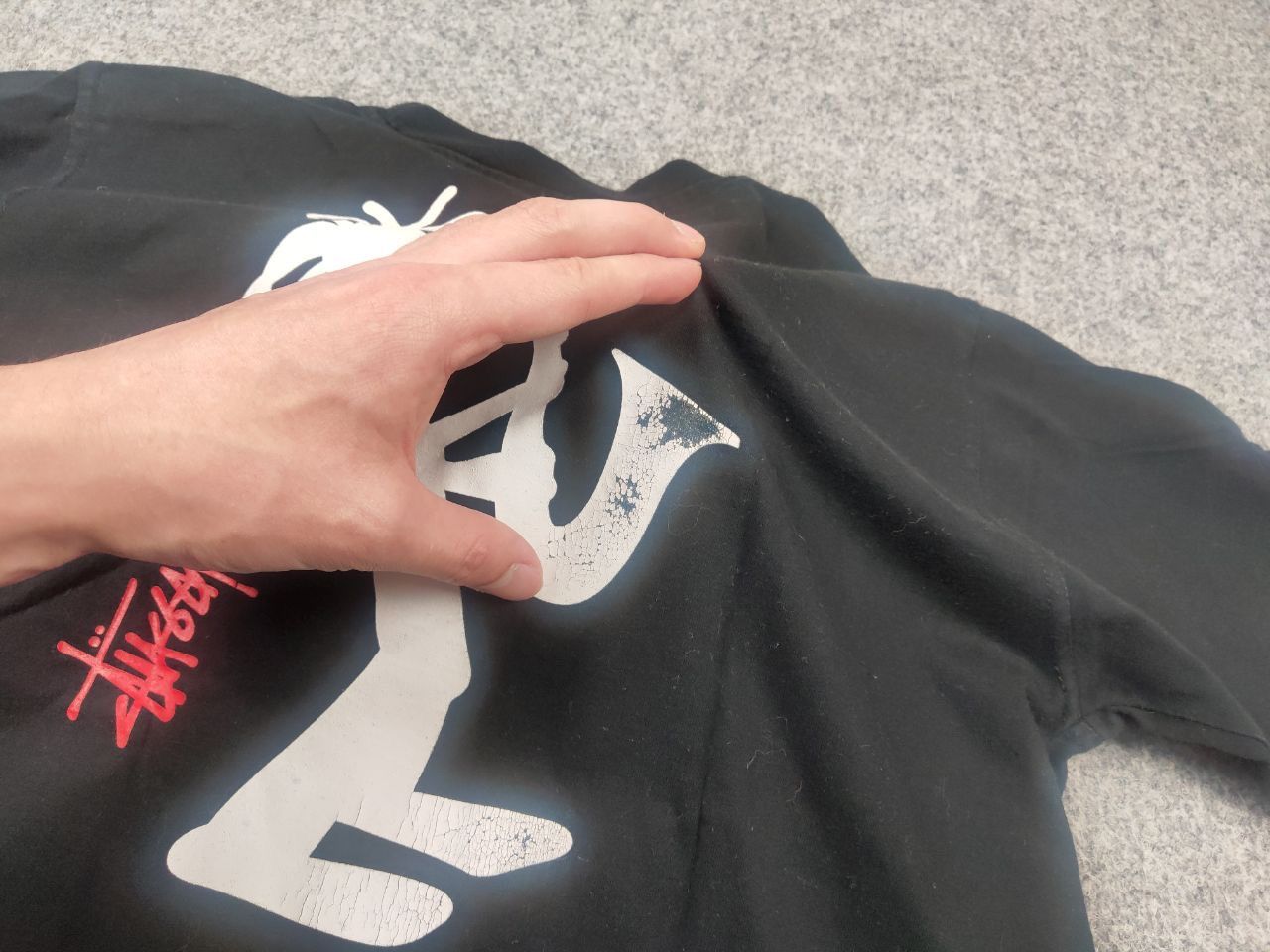 Stussy Rare Vintage 90's Stussy T-shirt Logo Jazz Shadow Man Tee Size US S / EU 44-46 / 1 - 12 Thumbnail