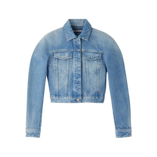 Jacquemus JACQUEMUS Women Denim Jackets JAW00112 AD00038 33C BLUE Size XS / US 0-2 / IT 36-38 - 1 Thumbnail