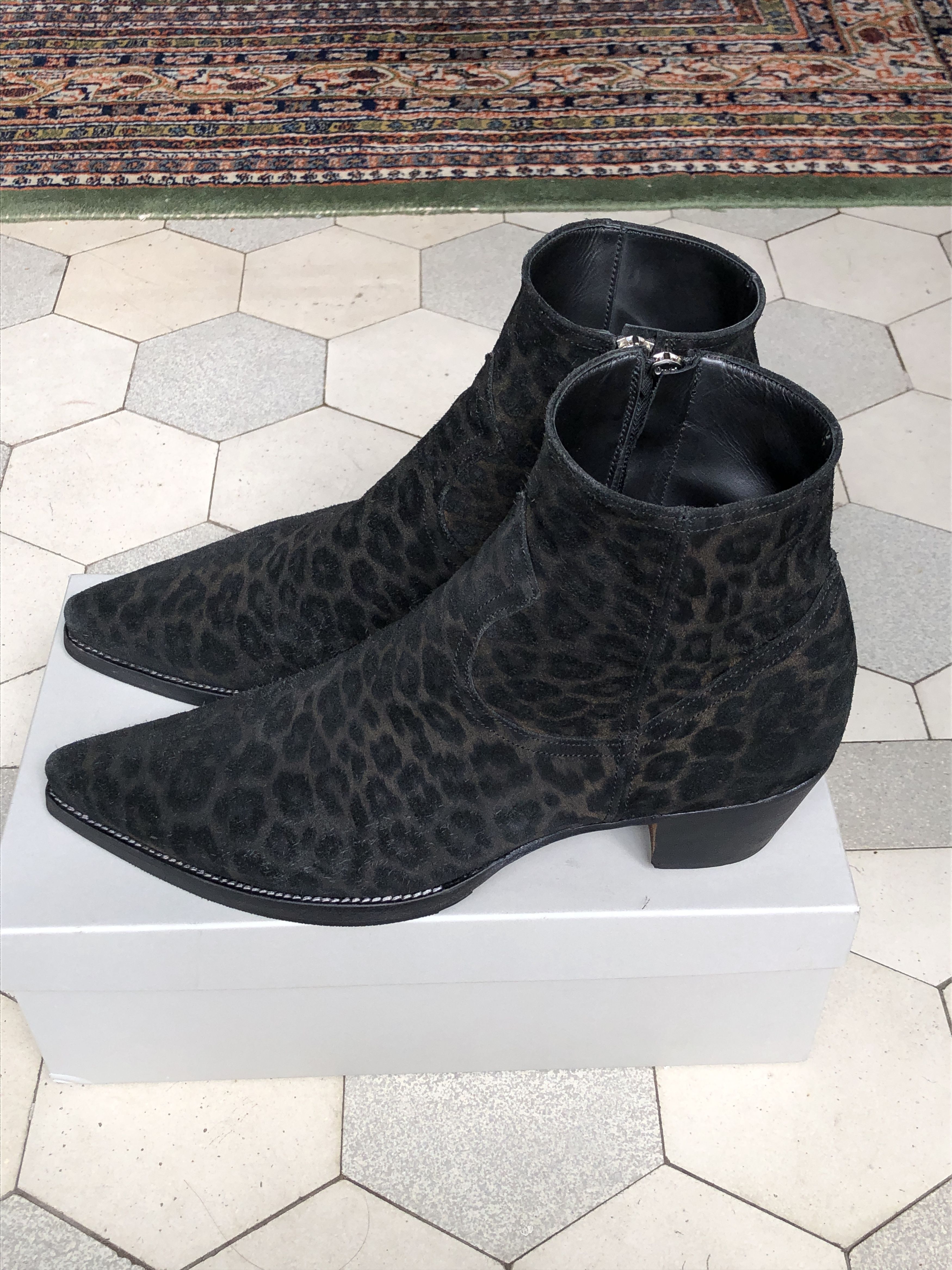 ALESSANDRO VASINI Alessandro Vasini Sonny Stiefletten 40 mm Absatz Leopard Size US 10.5 / EU 43-44 - 2 Thumbnail
