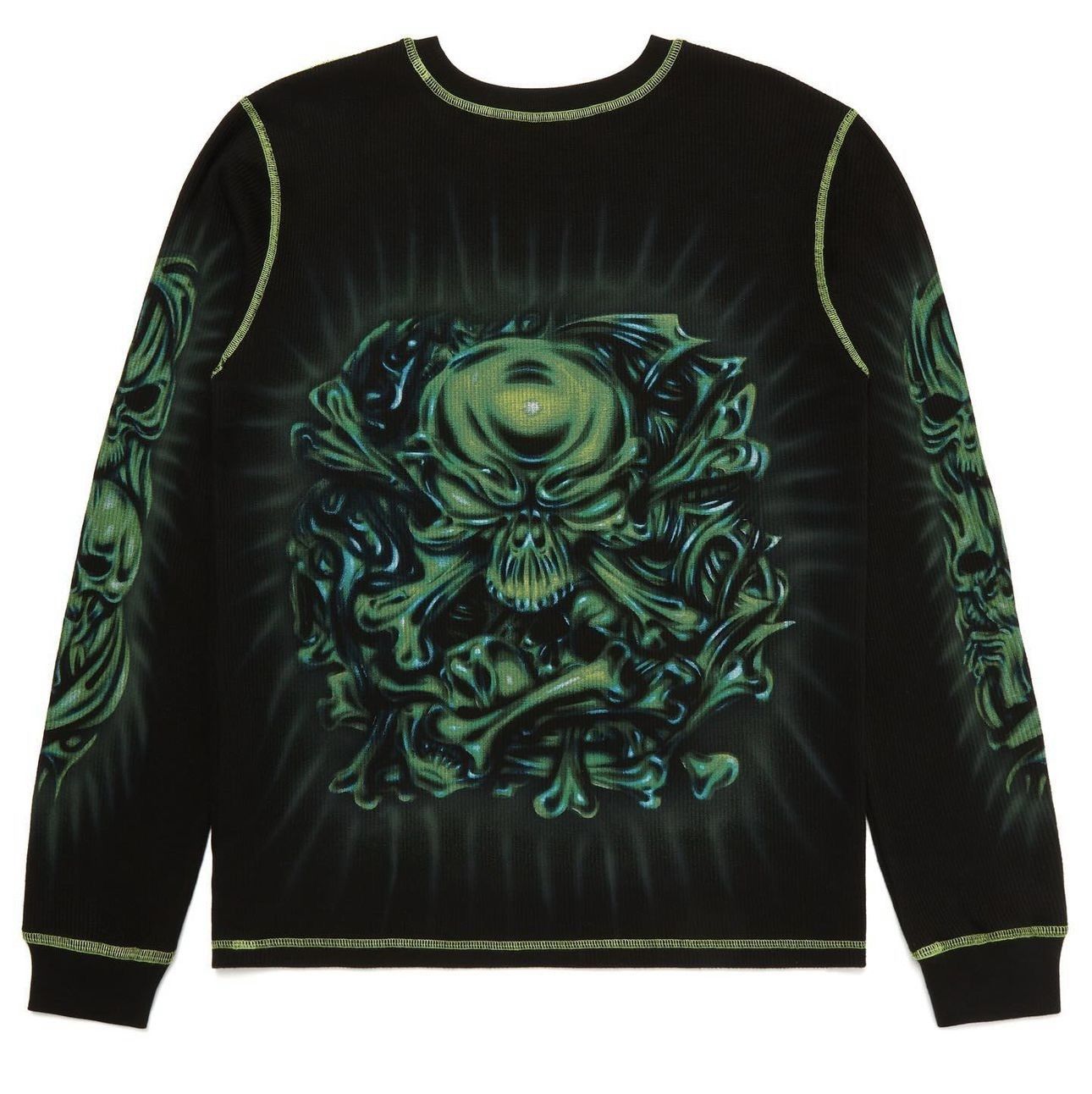 Vintage Brand New Airbrushed Nothing Personal x Hellstar Thermal XL Size US XL / EU 56 / 4 - 8 Thumbnail