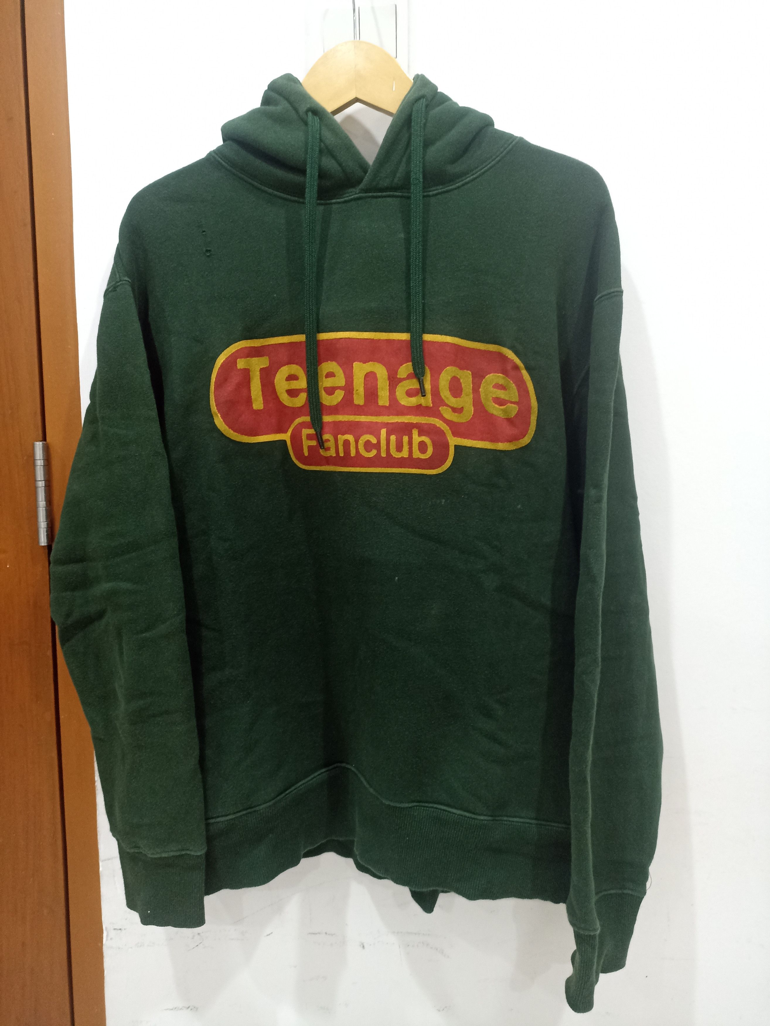 image of Band Tees x Good Music Merchandise Teenage Fanclub Hoodie in Green, Men's (Size Large)