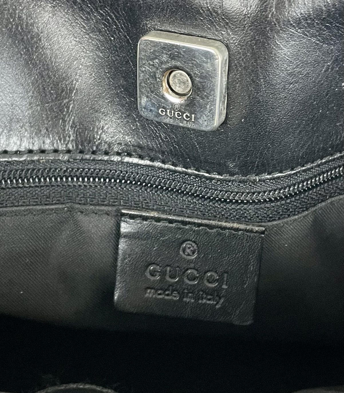 Gucci Gucci handbag in Black canvas Size ONE SIZE - 8 Thumbnail